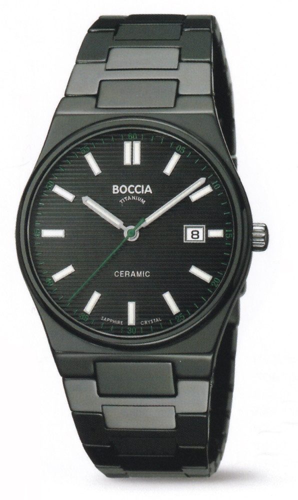 Quarzuhr Boccia Titanium Ceramic Herrenuhr 3675-01