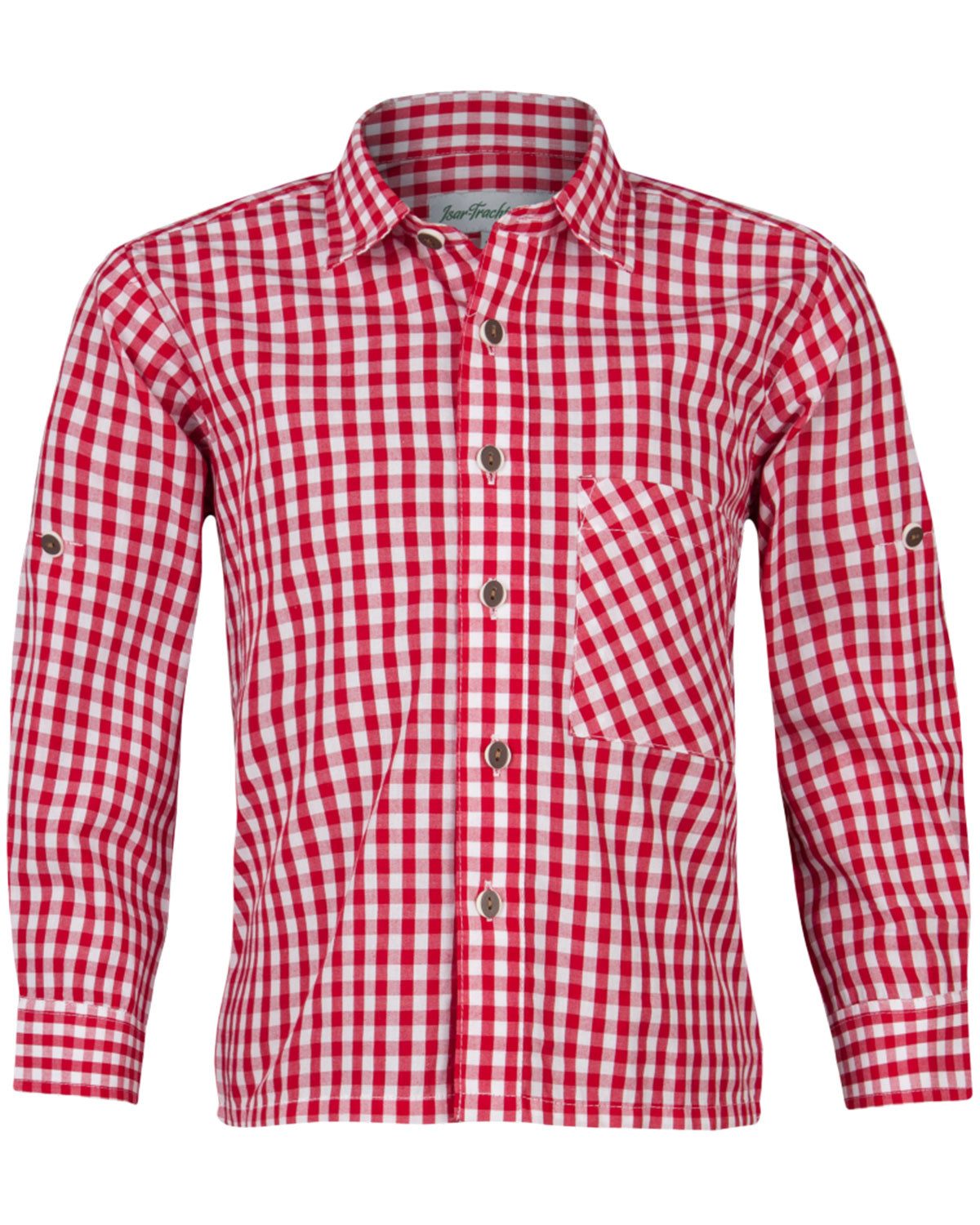 Trachtenhemd Kinder Trachtenhemd 'Moritz' 52915, Rot Kariert