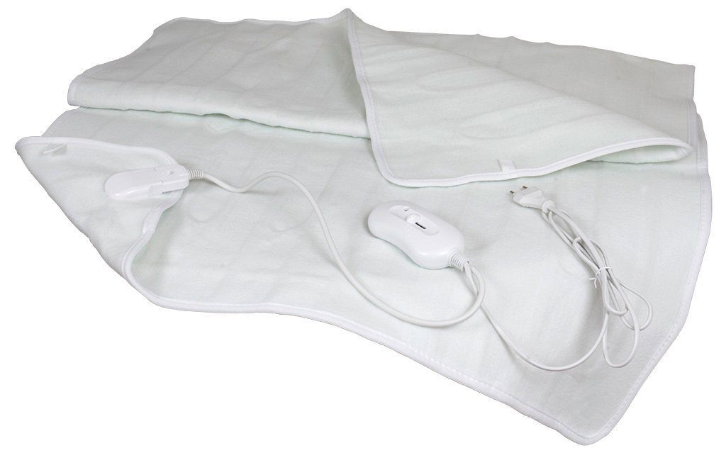 Trendyshop365 Heizdecke 150x80cm elektrisch, 3 Wärmestufen aus Microfleece, Wärmedecke mit Schieberegler