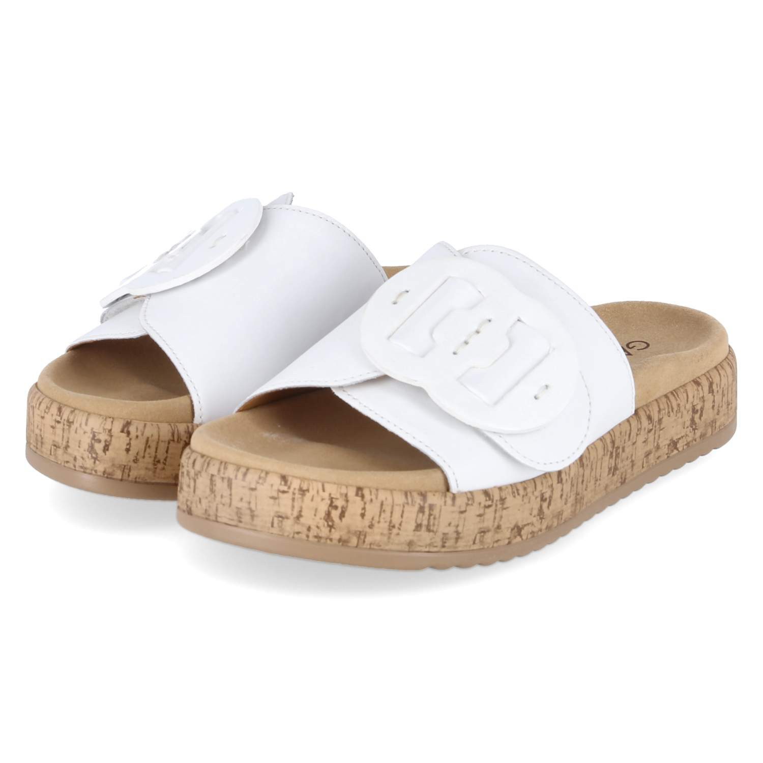 Gabor Gabor 83.760.21 Damen Glattleder white Pantolette