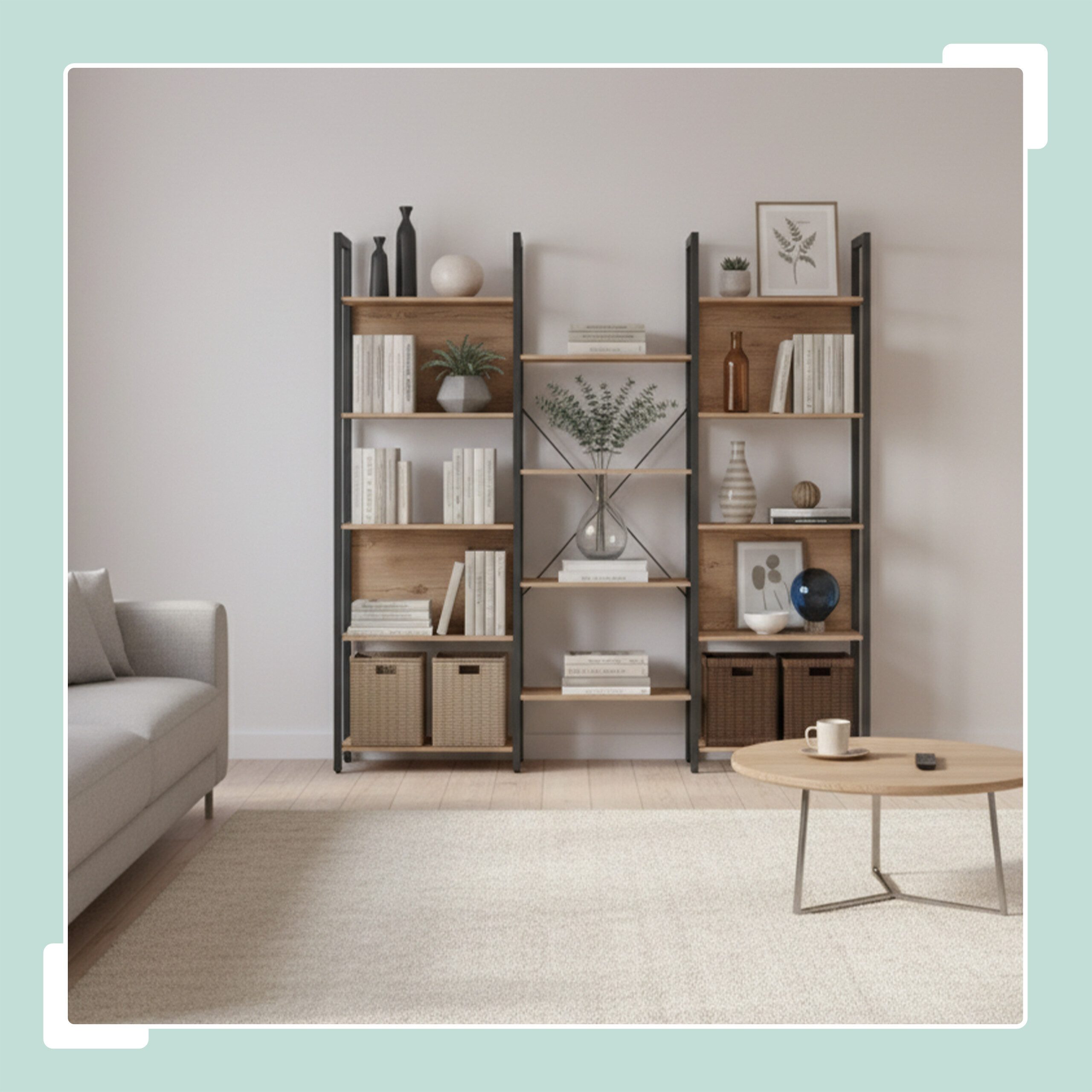 relaxdays Standregal Industrial Bücherregal 14 Ablagen, günstig online kaufen