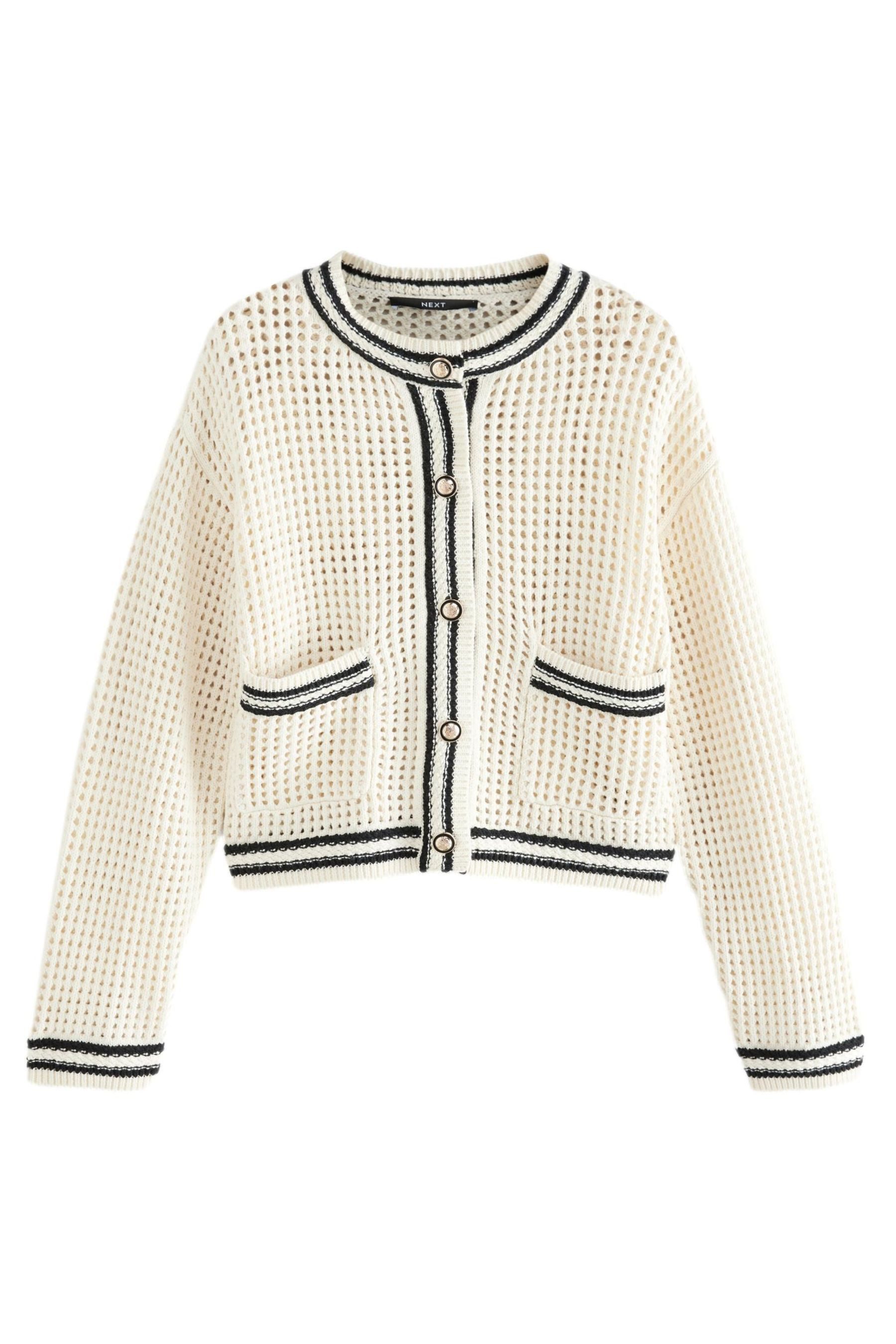 Next Strickjacke Edle Jacke mit Mesh günstig online kaufen