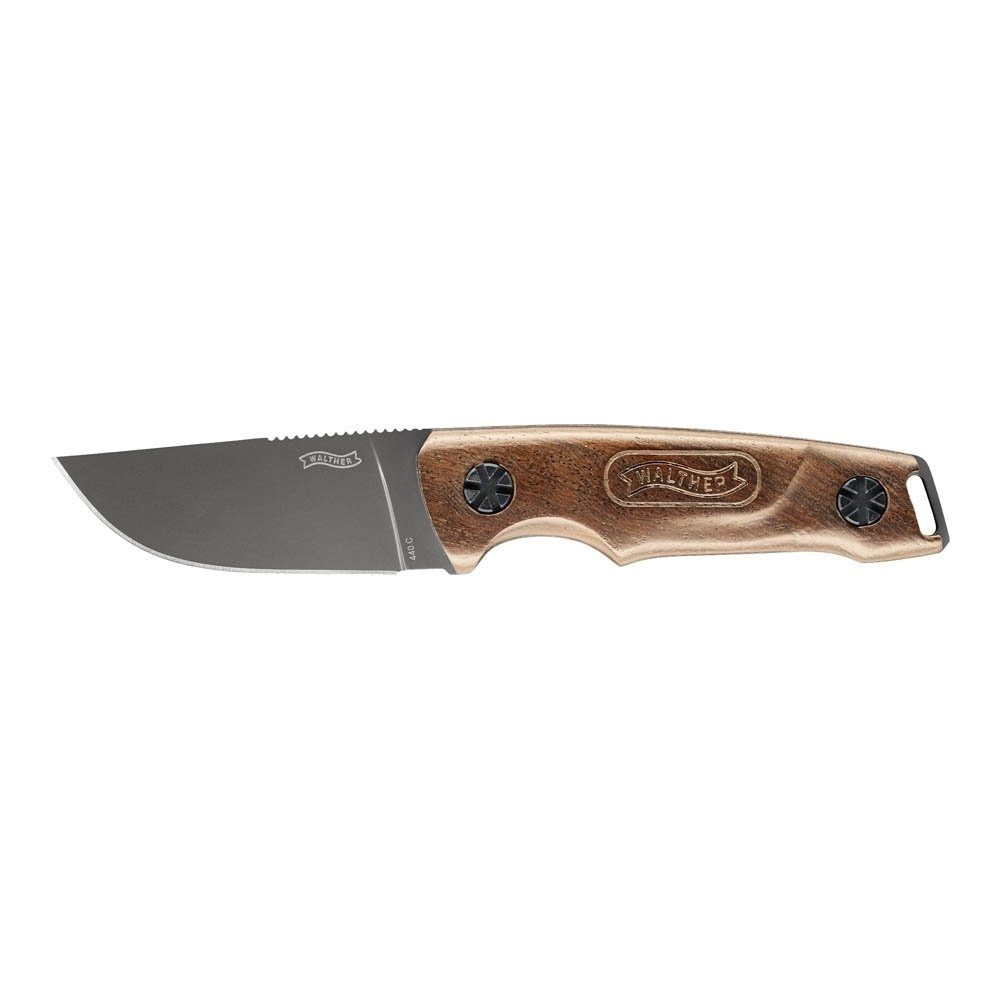 Walther Feststehendes Knife Knife St) Wood Scheide, BWK Walther Blue Survival Messer mit 6 (1