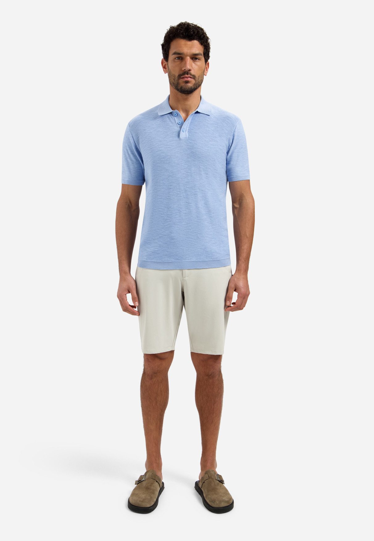 NO EXCESS Poloshirt Kurzarmshirt - basic Herrenshirt - Sommershirt