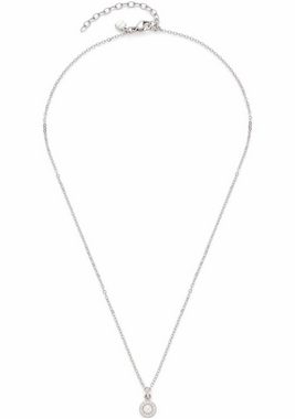 LEONARDO Kette mit Anhänger Halskette Isa, 023346, 023348, mit Glasstein oder Glasperle und Zirkonia (synth)
