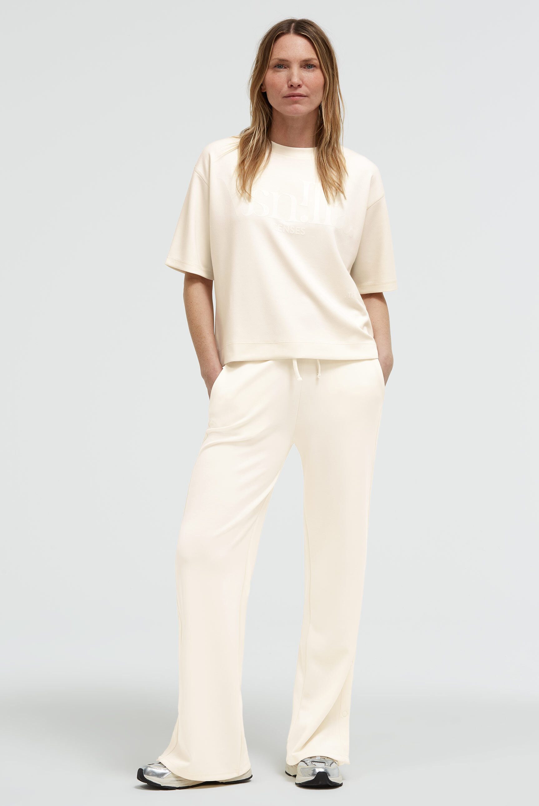 SENSES.THE LABEL Sweater mit abgerundeten Saum