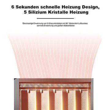 DOPWii Infrarotheizung Keramik Heizlüfter, 3 Modi 3 Stufen 90° oszillierende, elektrische Heizung und Kalt Dual-Use,PTC-Heizung,Taste Berühren