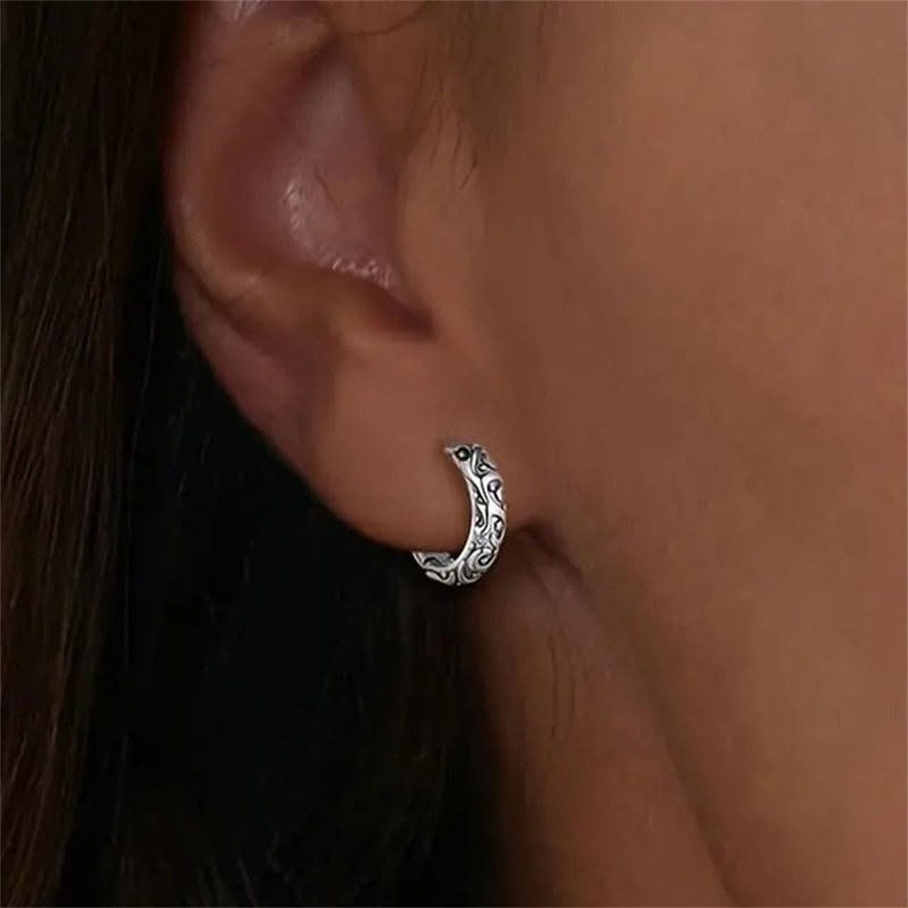 MOPUEA Paar Ohrhänger 925 Sterling Silber Ohrringe, Hoop-Ohrringe für Frauen (1-tlg)