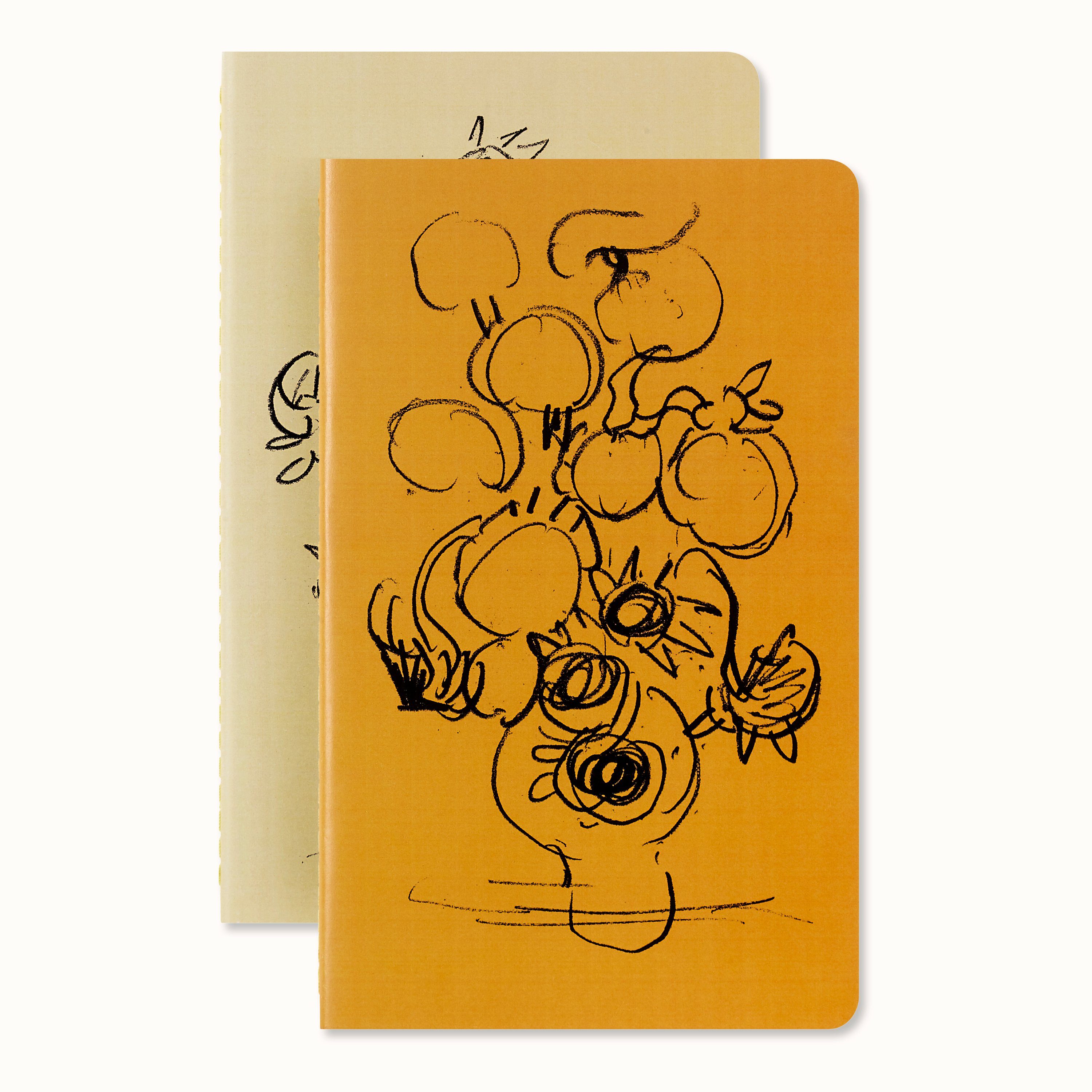 MOLESKINE Notizbuch, Cahier - Van Gogh, A5, 2er Set, liniert, Kartoneinband