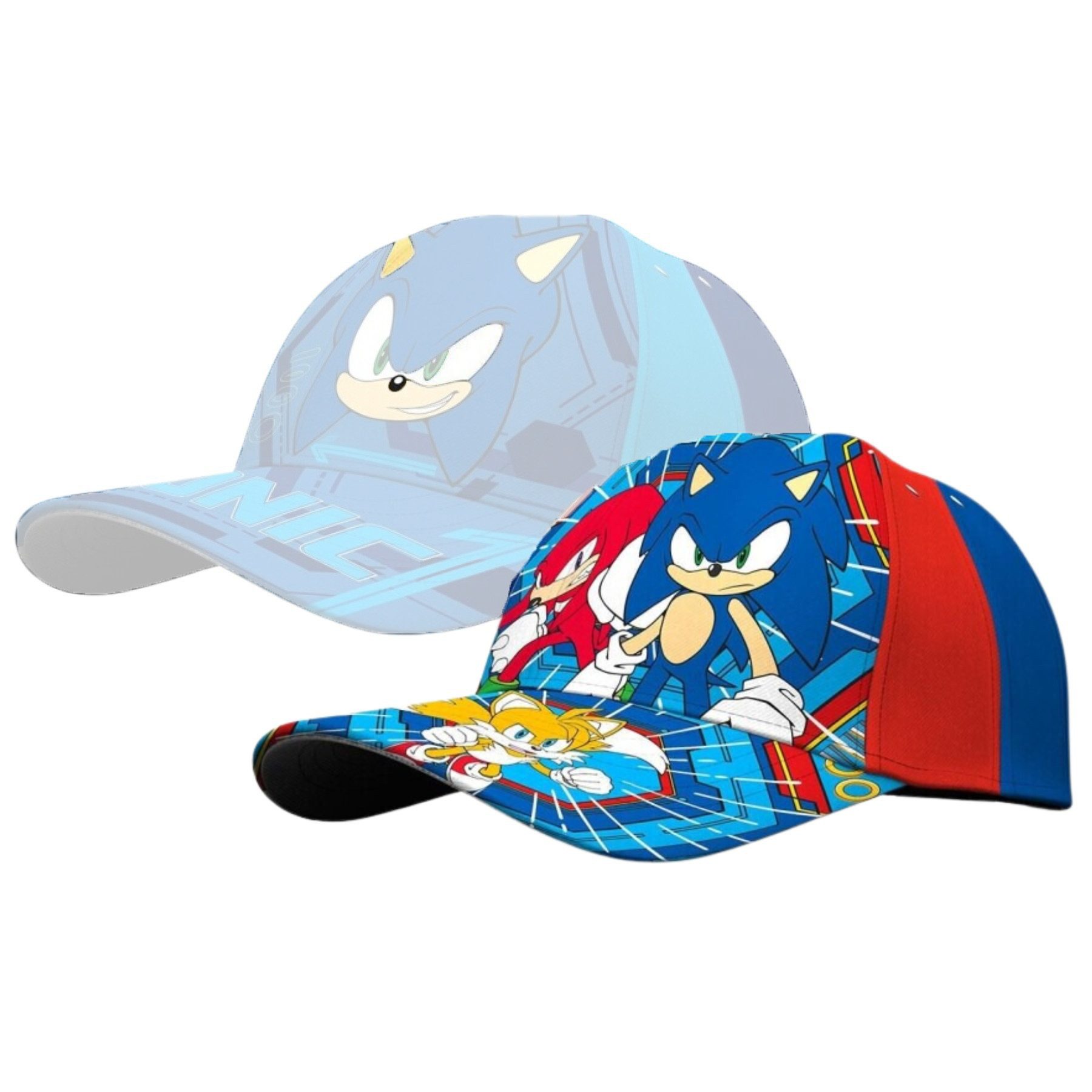 Baseball Cap Stylische Kinder Kappe mit Sonic the Hedgehog Motiv, 100% Baumwolle