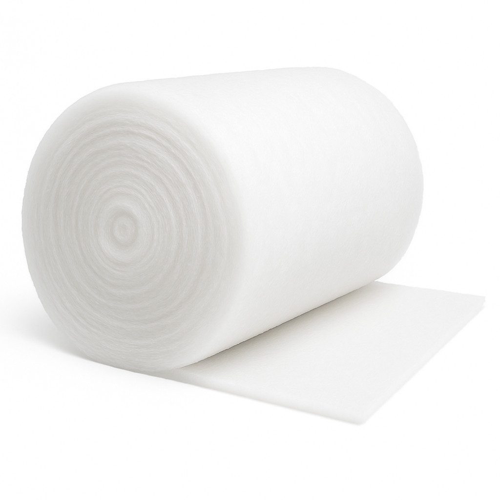 Heiro Stoff Polster Vlies Watte Weiss 150cm breit 200 g/m² Meterware, Meterware - Breite: 150