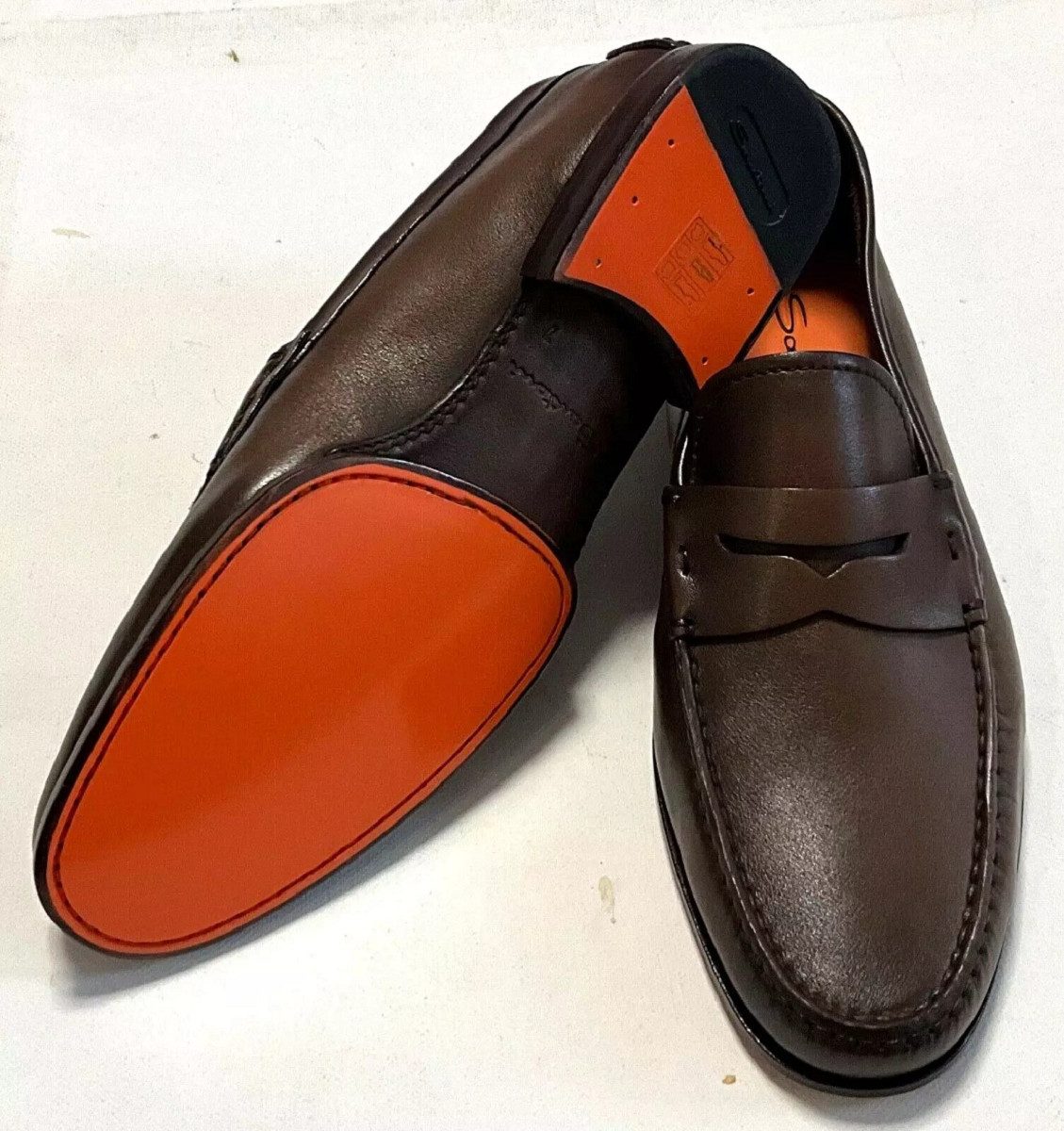 SANTONI Santoni Herren Schuhe, Santoni Herren Leder Лоферыs, Santoni Мокасины Лоферы aus Echte Leder