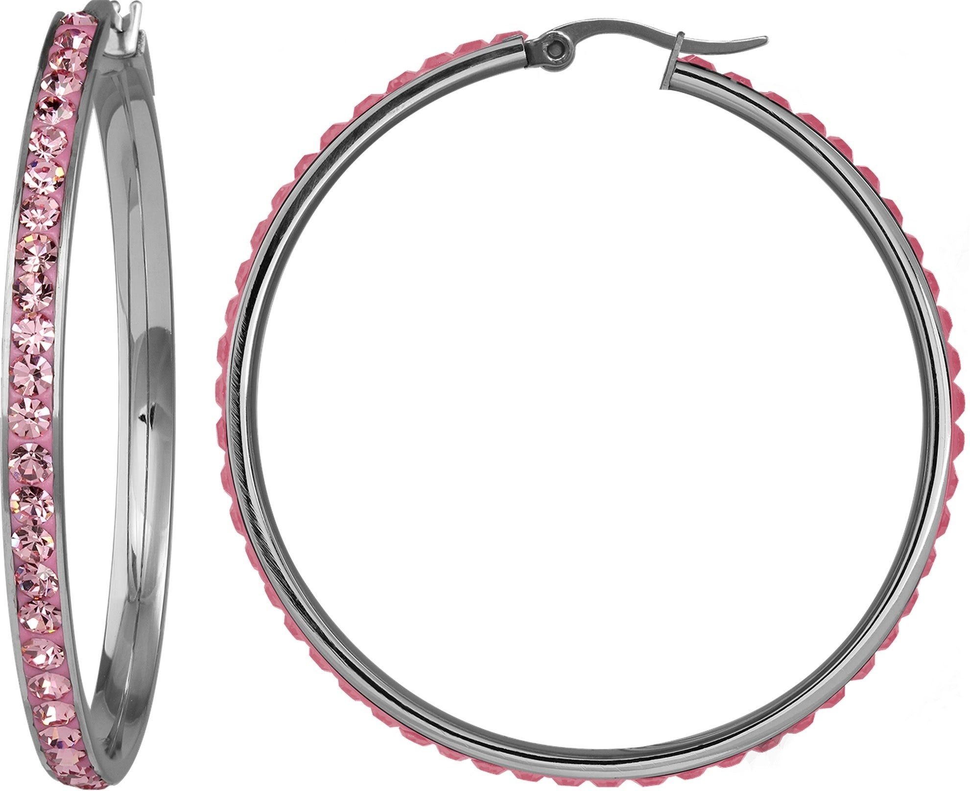 Amello Paar Creolen Amello Ohrringe Edelstahl Creolen 50mm (Creolen), Damen günstig online kaufen