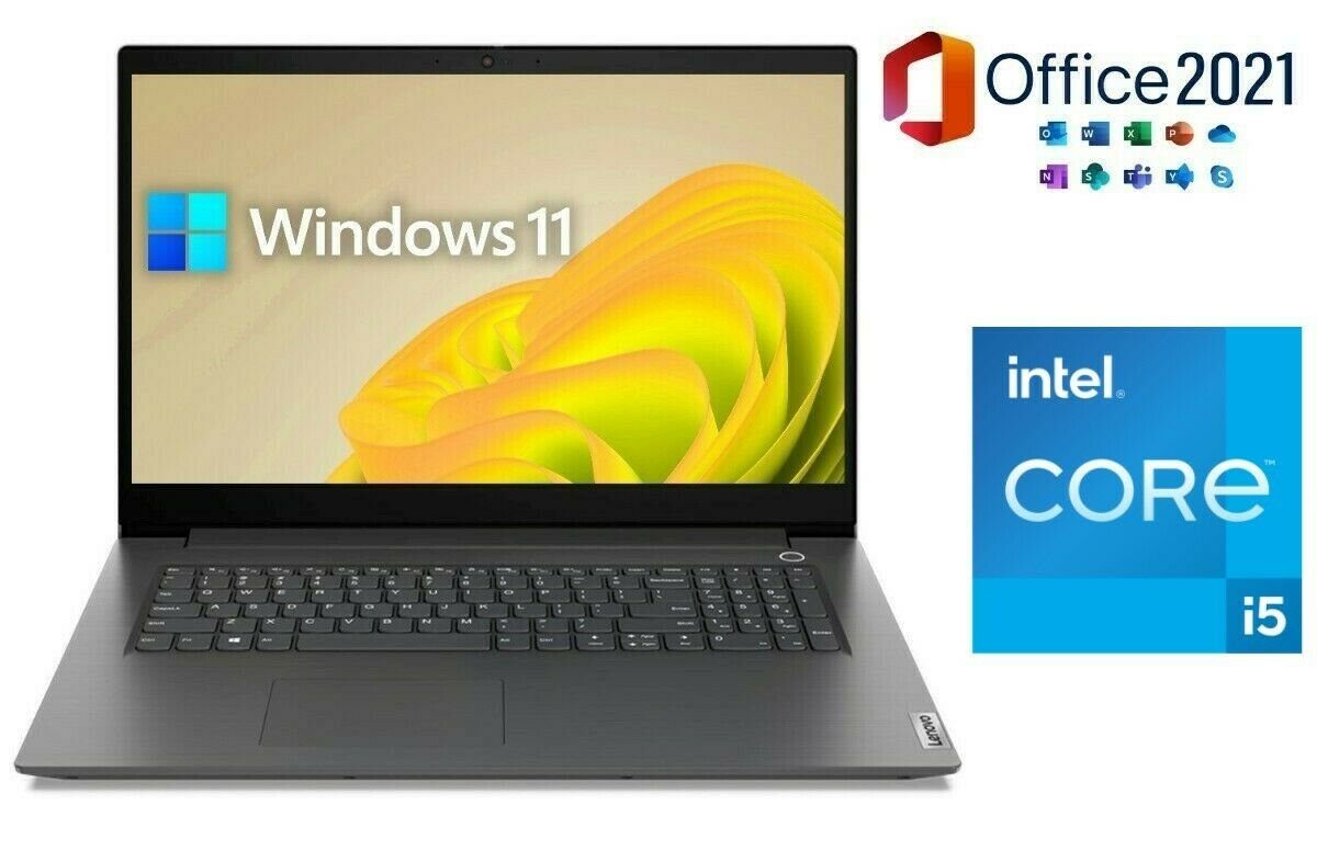 Lenovo V17-i5 8GB RAM Office 2021 Notebook (44,00 cm/17.3 Zoll, Intel Core  i5 Intel Core i5-1135G7, UHD Graphics, 256 GB SSD, integrierte WebCam mit  Mikrofon) online kaufen | OTTO