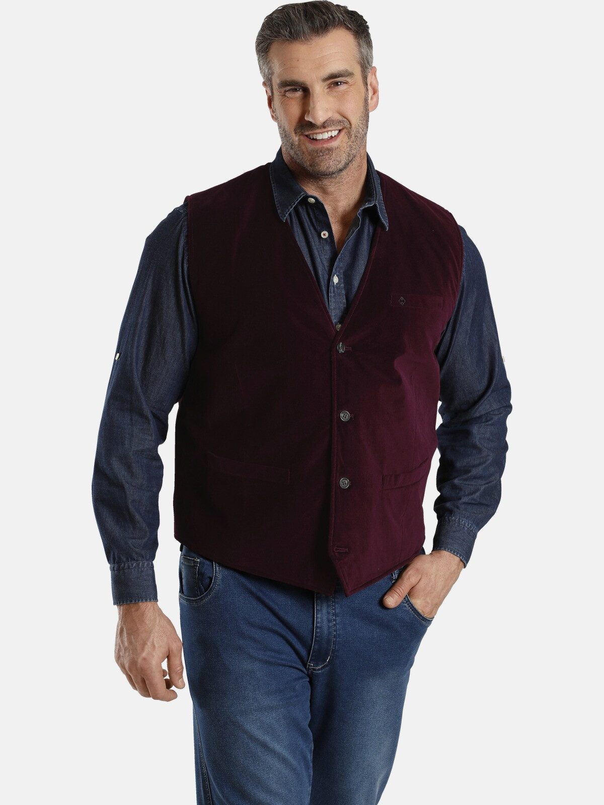 Charles Colby Camicia da uomo Duke Tancred, bianco, L