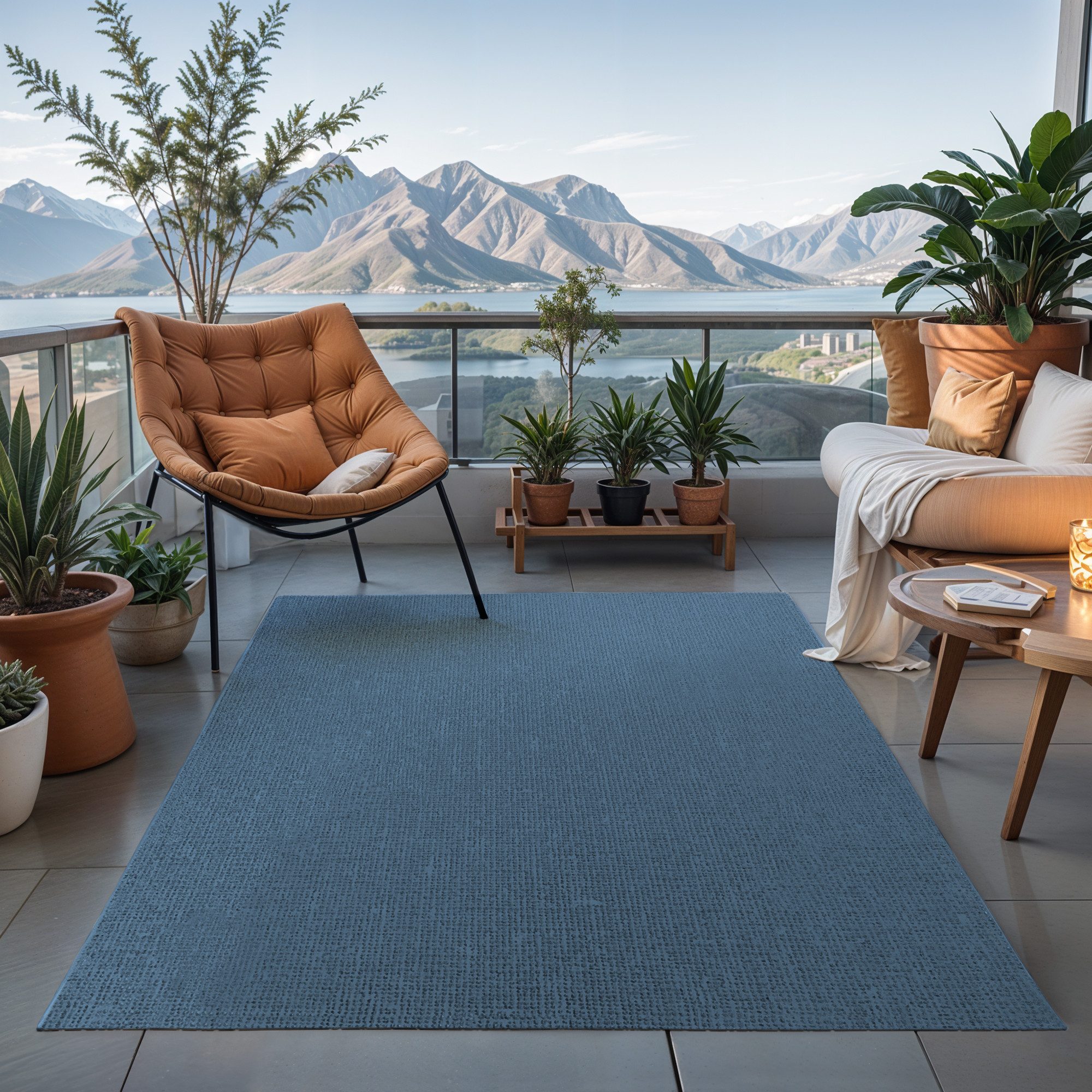Zeltteppiche Outdoor Teppich 250x300 cm, waschbar, schnelltrocknender