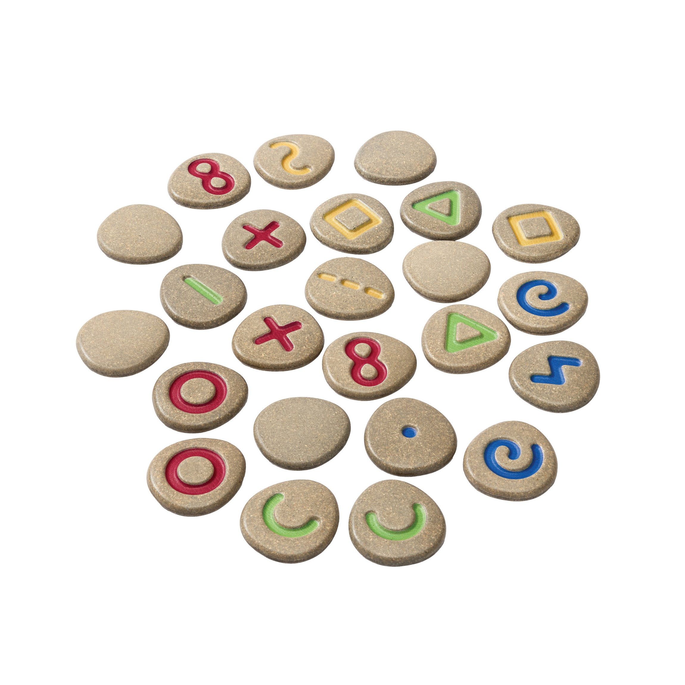 Plantoys Lernspielzeug PlanToys- Tast- und Lern-Entdeckungssteine 18,8x7,5x18,8 cm - 2y+