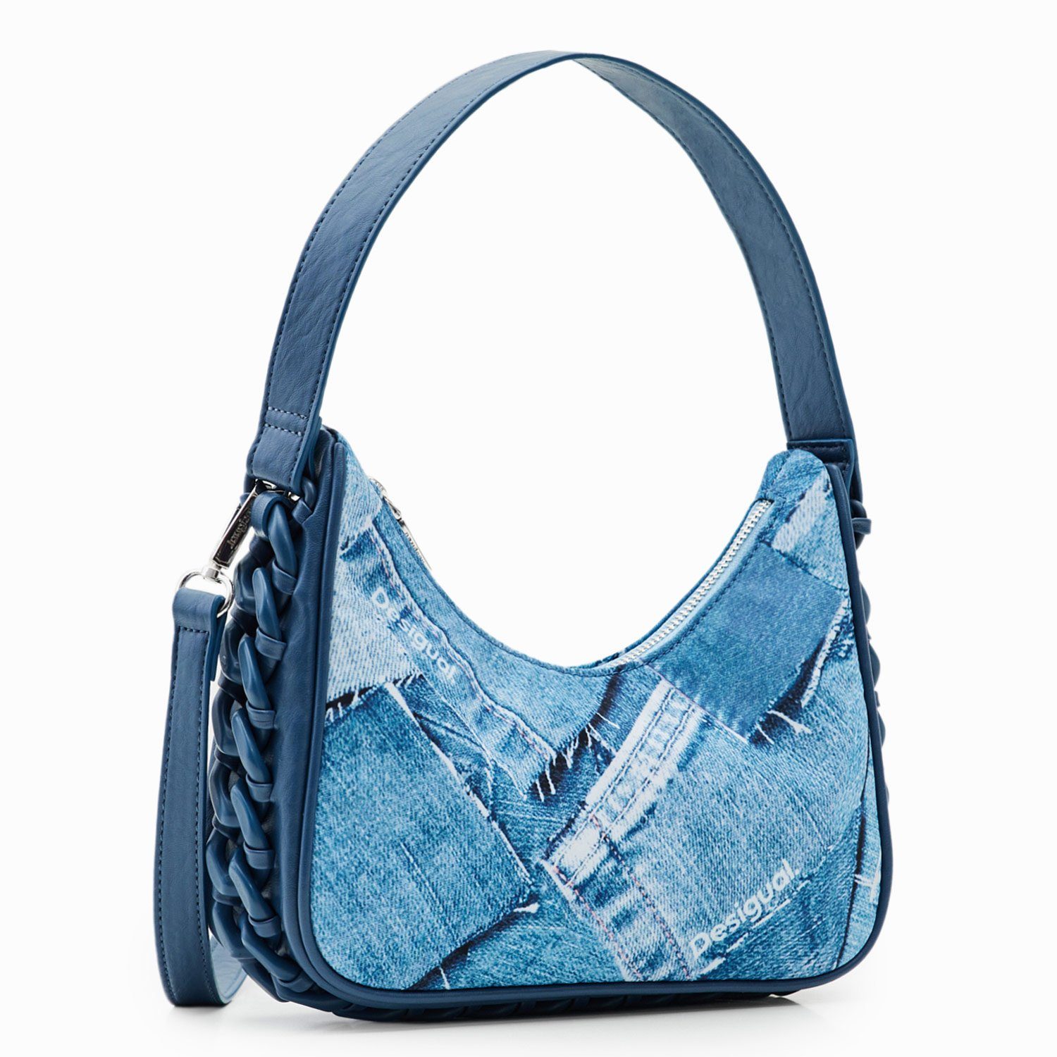 Desigual Umhängetasche Desigual Damen Schultertasche Forever Blue Medley blau (1-tlg)