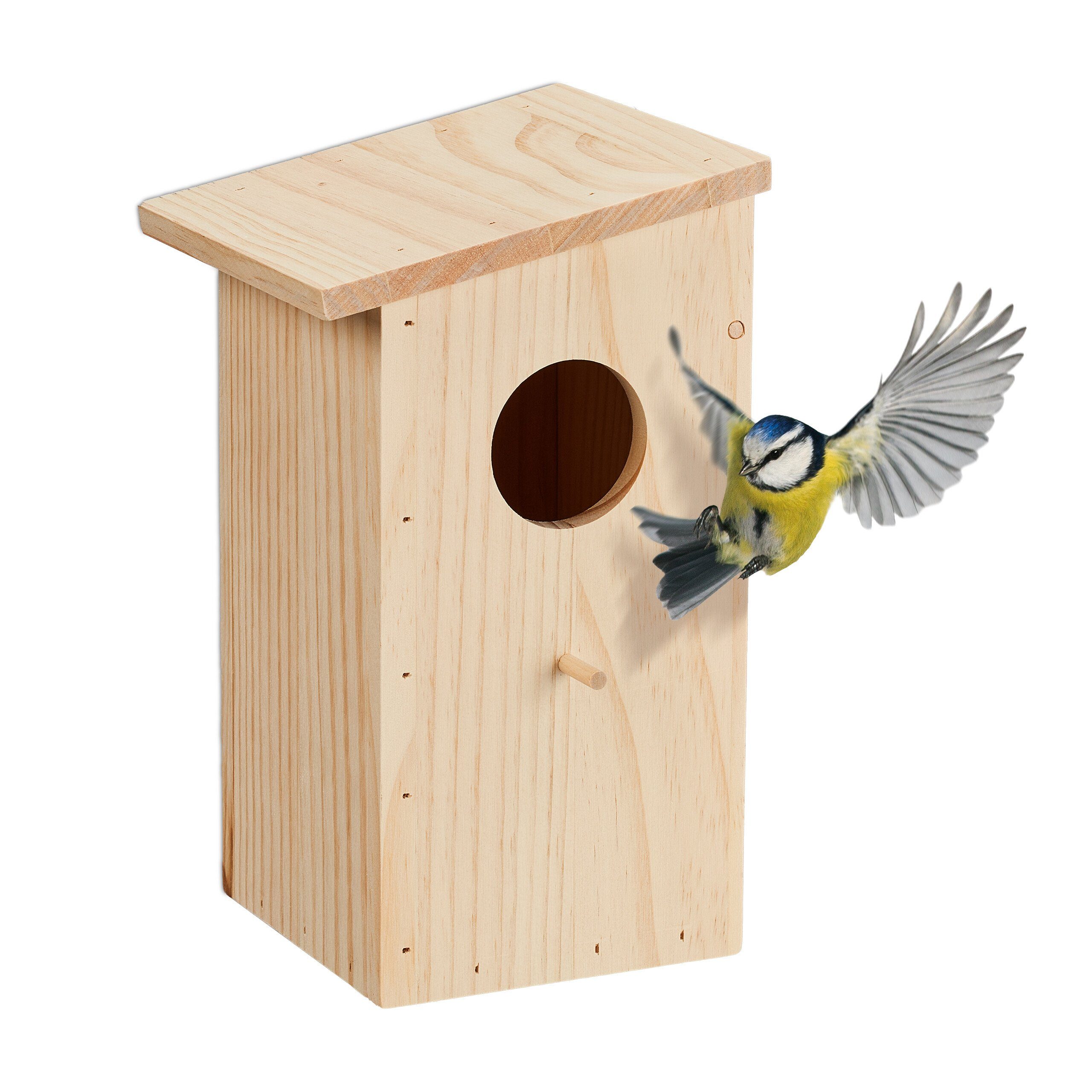 relaxdays Vogelhaus Aufklappbarer Nistkasten günstig online kaufen