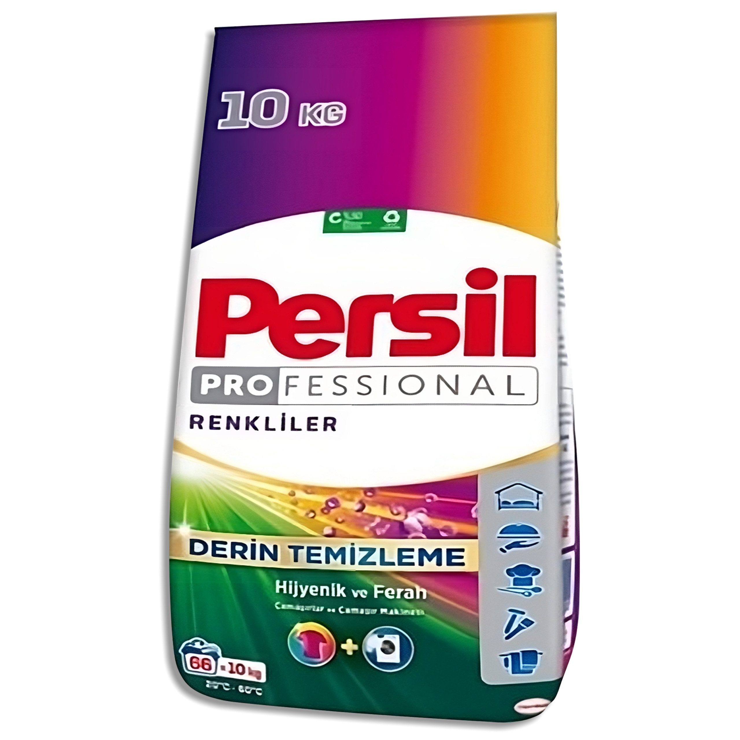 KomfortHome Persil Professional Deep Clean 10kg Waschpulver Weiß Color Rosenduft Vollwaschmittel (Universal Colorwaschmittel Tiefenreinigung XXL Vorratspackung, [- Deep Clean Technologie, Rosenduft, Professional Qualität, 10kg XXL)