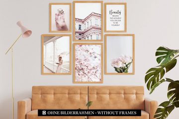 CreativeRobin Bilder-Collage » Fashion & Architektur « Poster-Set als Wohnzimmer Deko, Fashion & Architektur