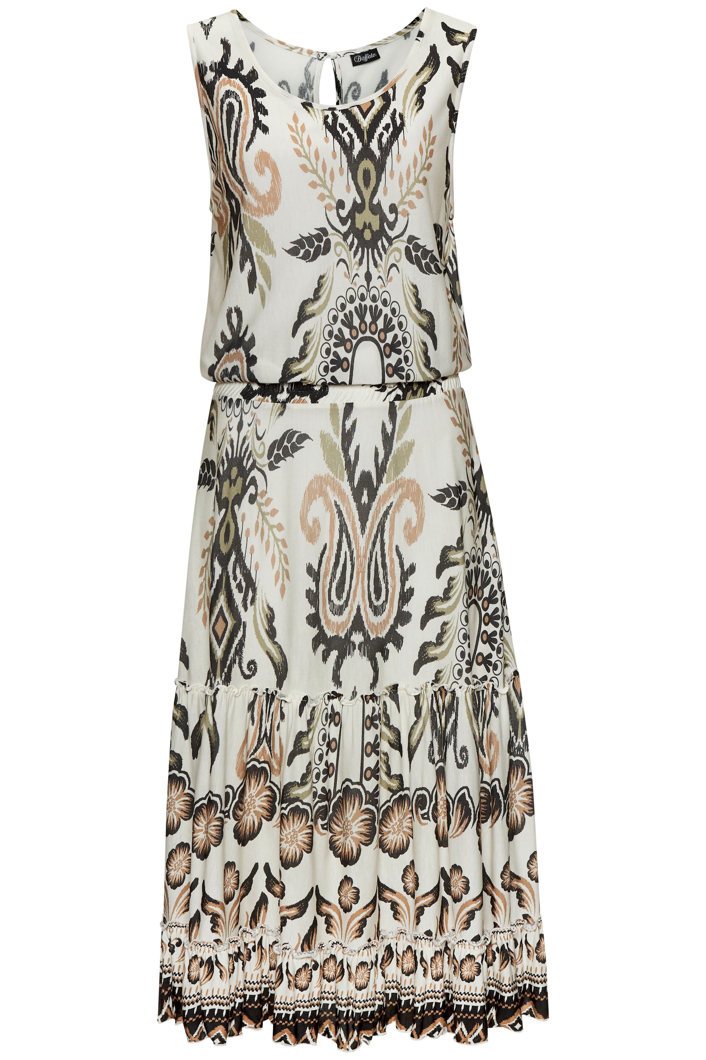 Buffalo Volantkleid mit Volants, Druckkleid, Sommerkleid, verspielt günstig online kaufen