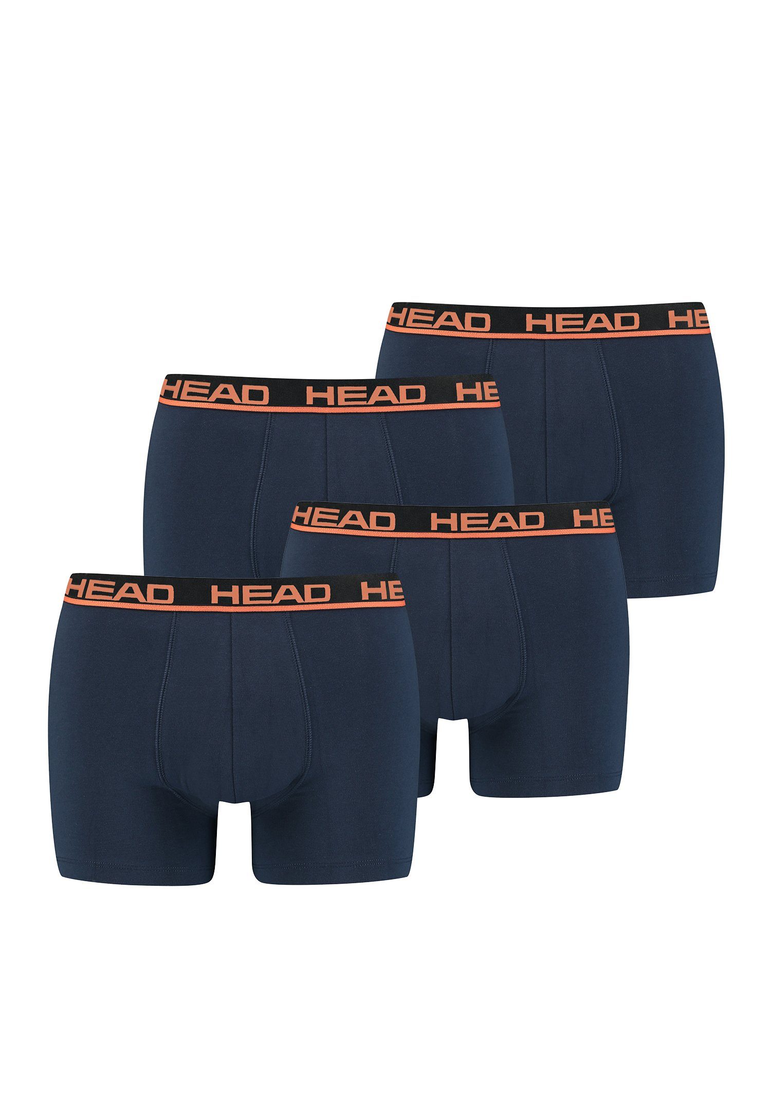 Head Boxershorts Head Basic Boxer 4P (Spar-Set, 4-St., 4er-Pack) 010 - Blue / Orange