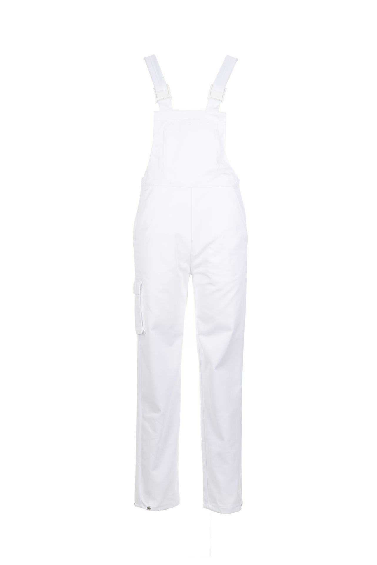 Planam Arbeitslatzhose PLANAM Damen Latzhose FOOD Brustlatztasche Steckschnallen Weiß