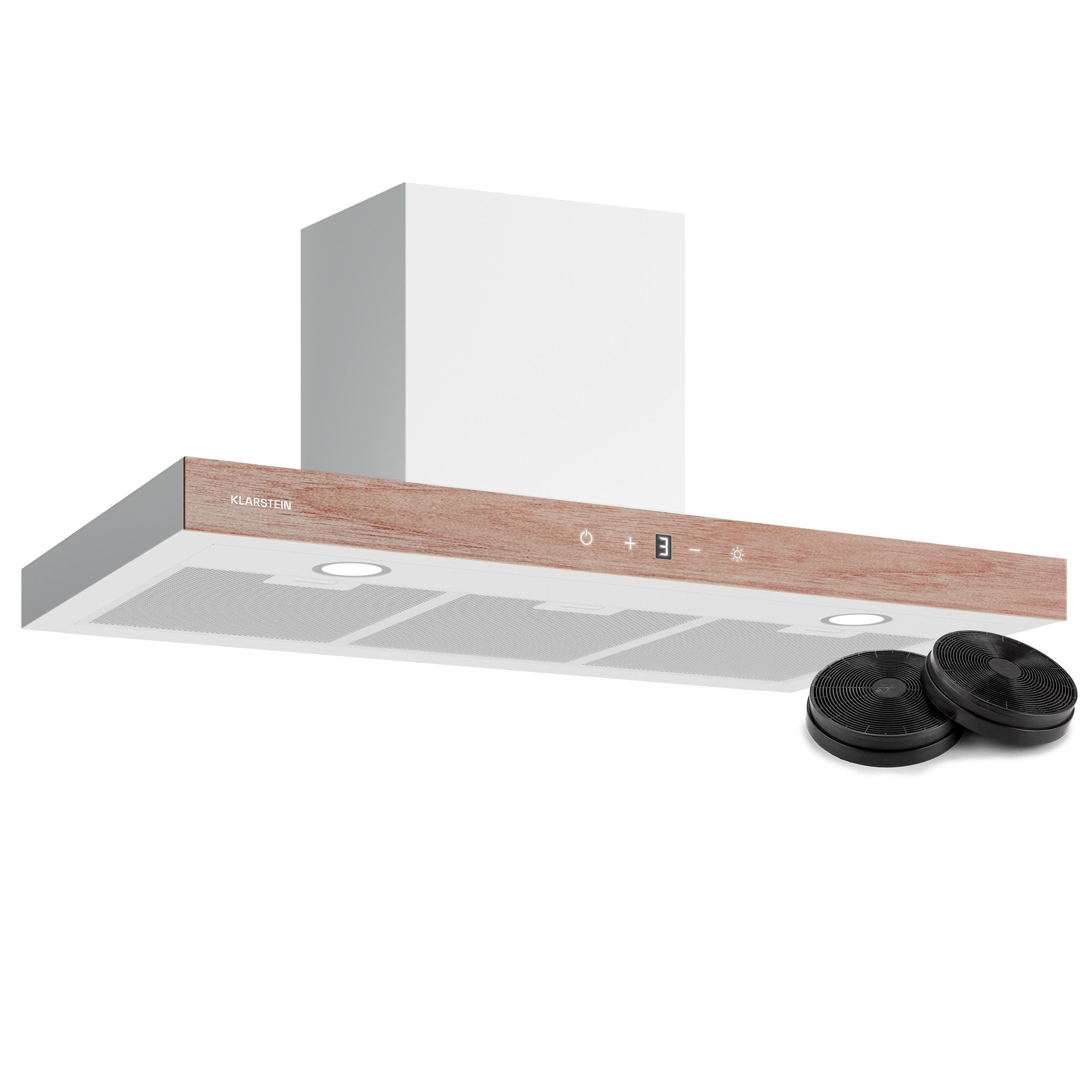 Klarstein Deckenhaube ZenFusion T 90 ZenFusion T 90, Dunstabzugshaube Abzughaube Abluft Umluft Touch