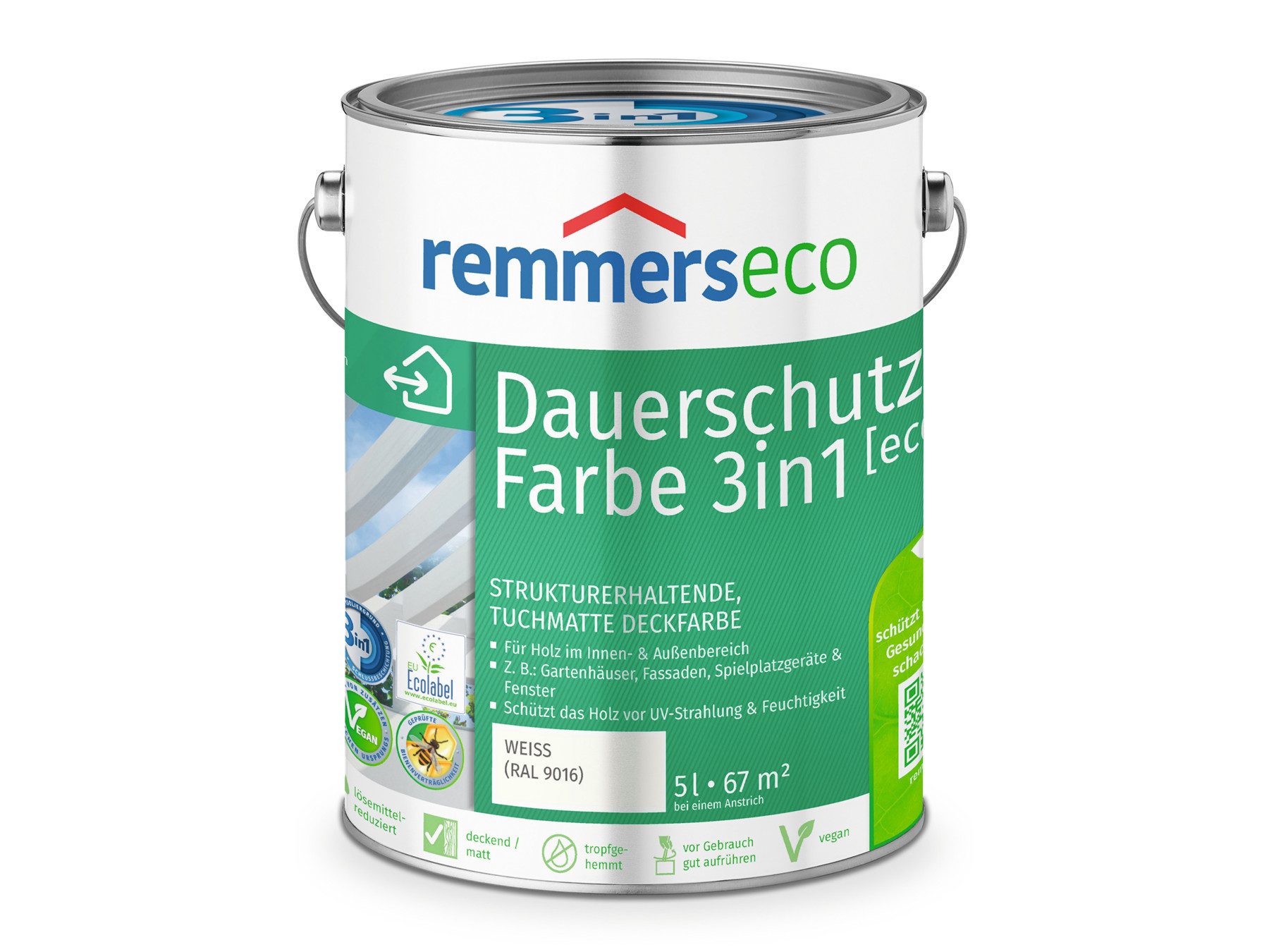 Remmers Ölfarbe Öl-Farbe [eco] weiß (RAL 9016) 5 Liter