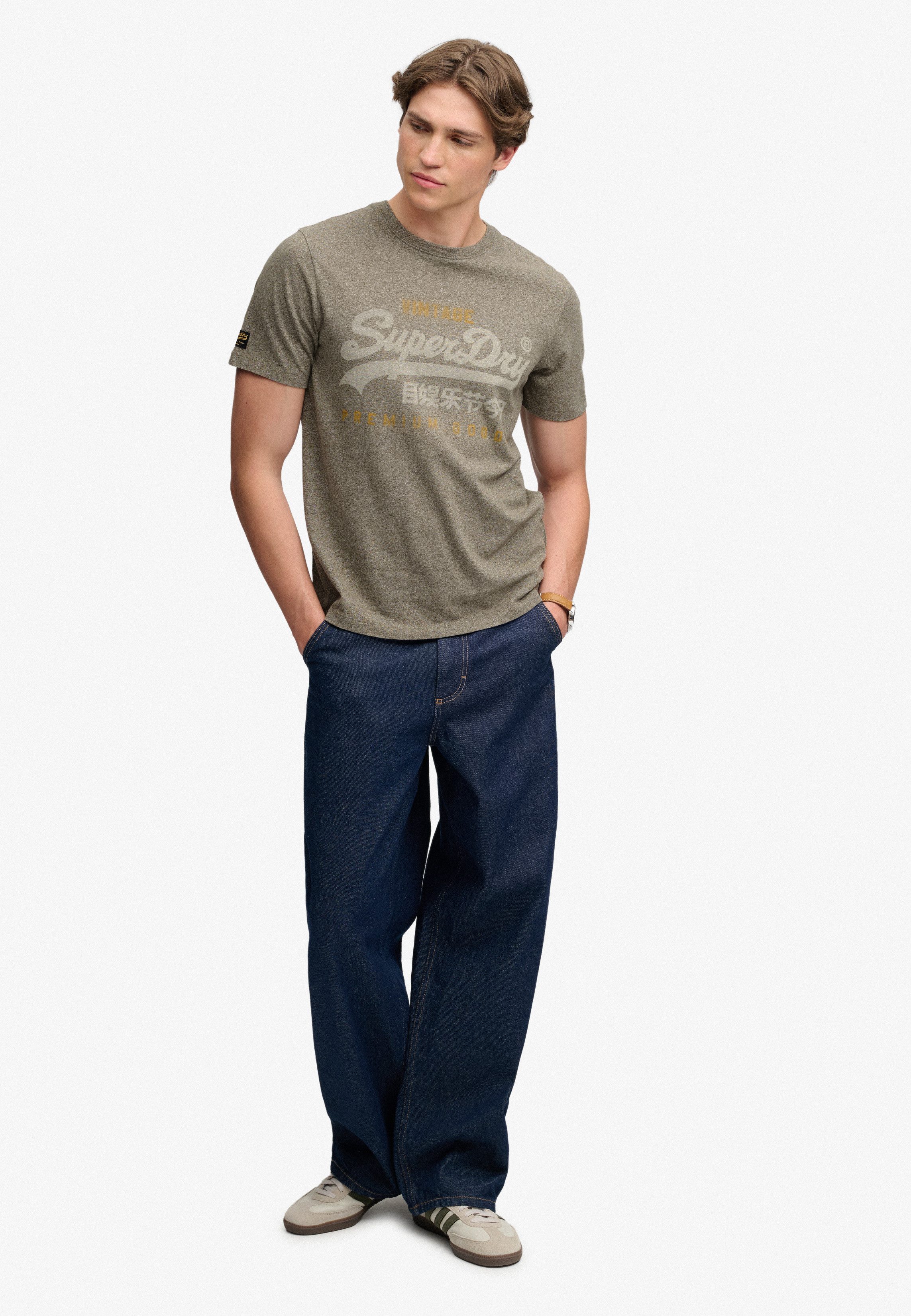 Superdry Rundhalsshirt VL HERITAGE RELAXED TEE Baumwolle, relaxed fit – Bild 5 von 5