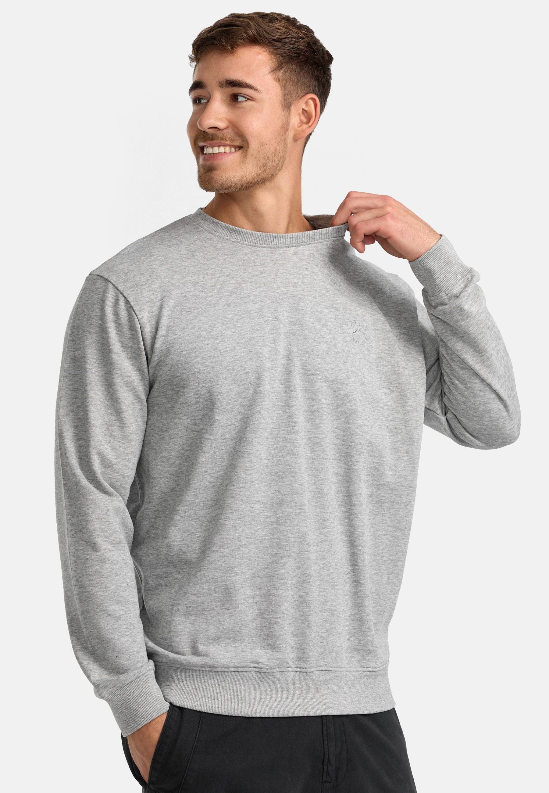 Indicode Sweater Holt Lt Grey Mix