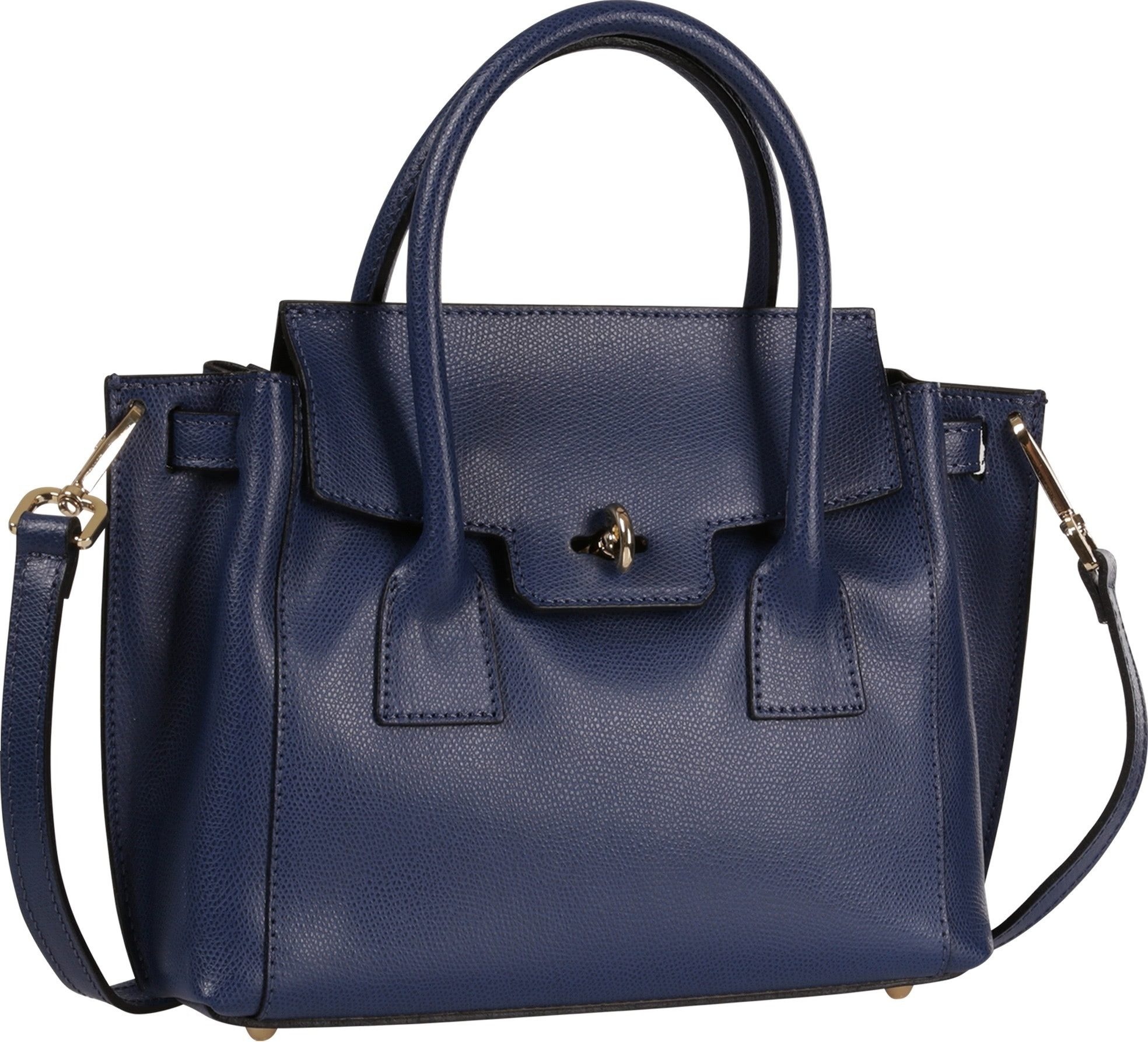 Toscanto Handtasche Toscanto Tasche jeansblau Handtasche (Handtasche), Damen Handtasche Leder, jeansblau ca. 30cm x ca. 22cm