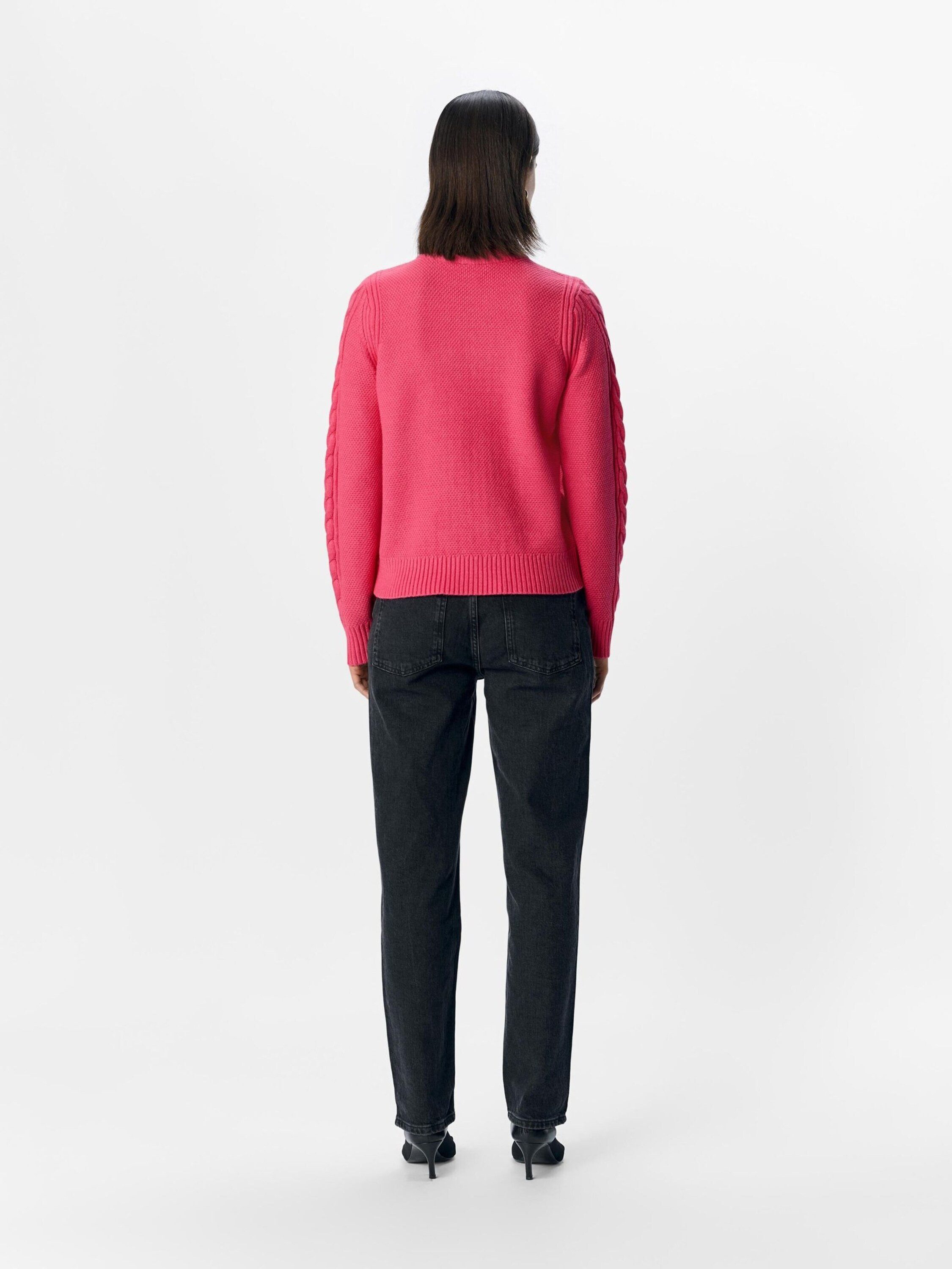 Object Rundhalspullover OBJDORIS (1-tlg) Plain/ohne Details