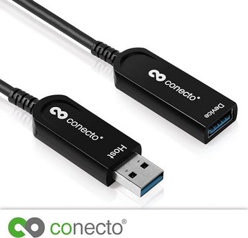 conecto conecto Premium Verlängerungskabel USB 3.1 (Gen.2) USB-A Stecker auf USB-Kabel, (1000 cm)