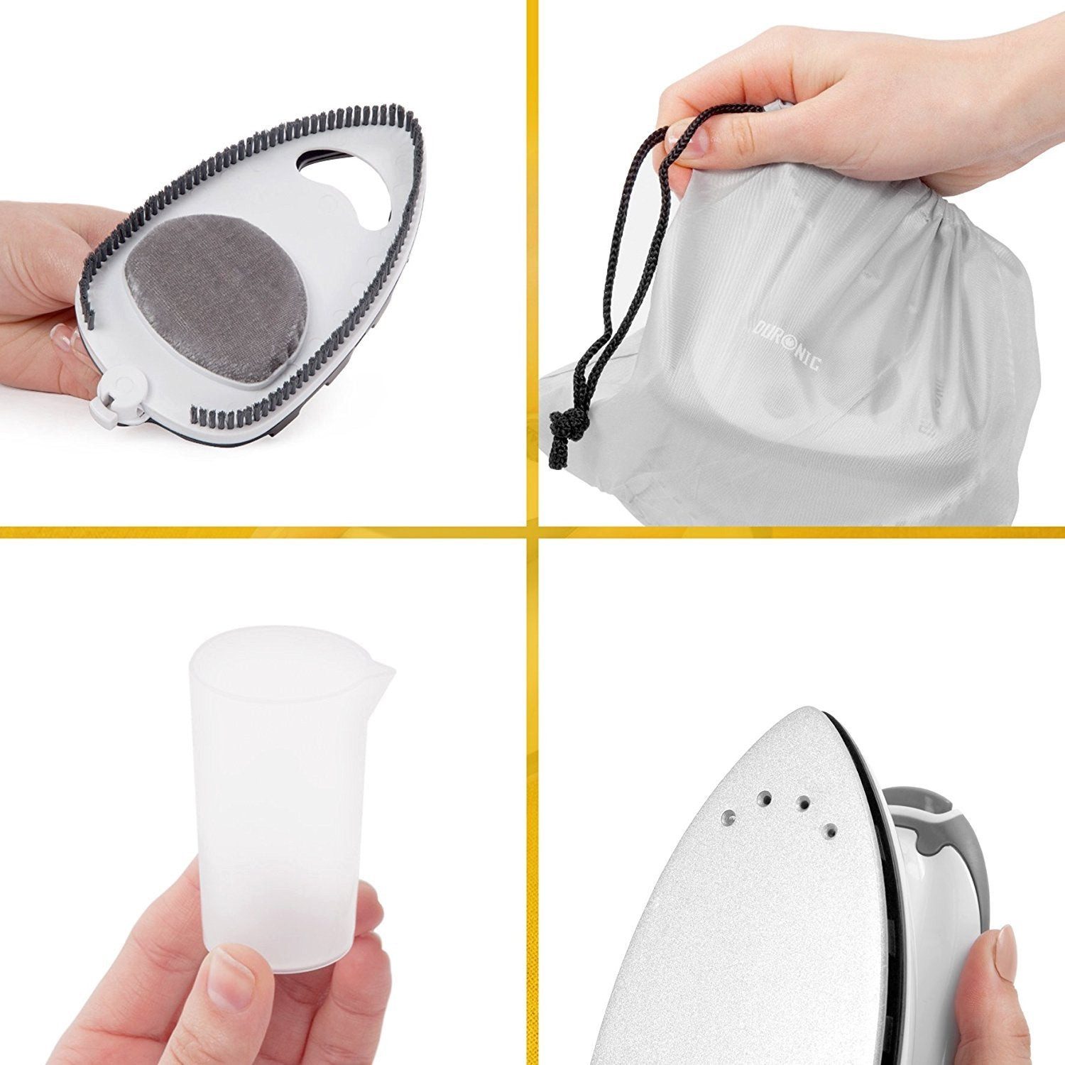 Duronic Reise-Dampfbügeleisen SI2 Reisebügeleisen, 375W Minibügeleisen, 50ml Wassertank