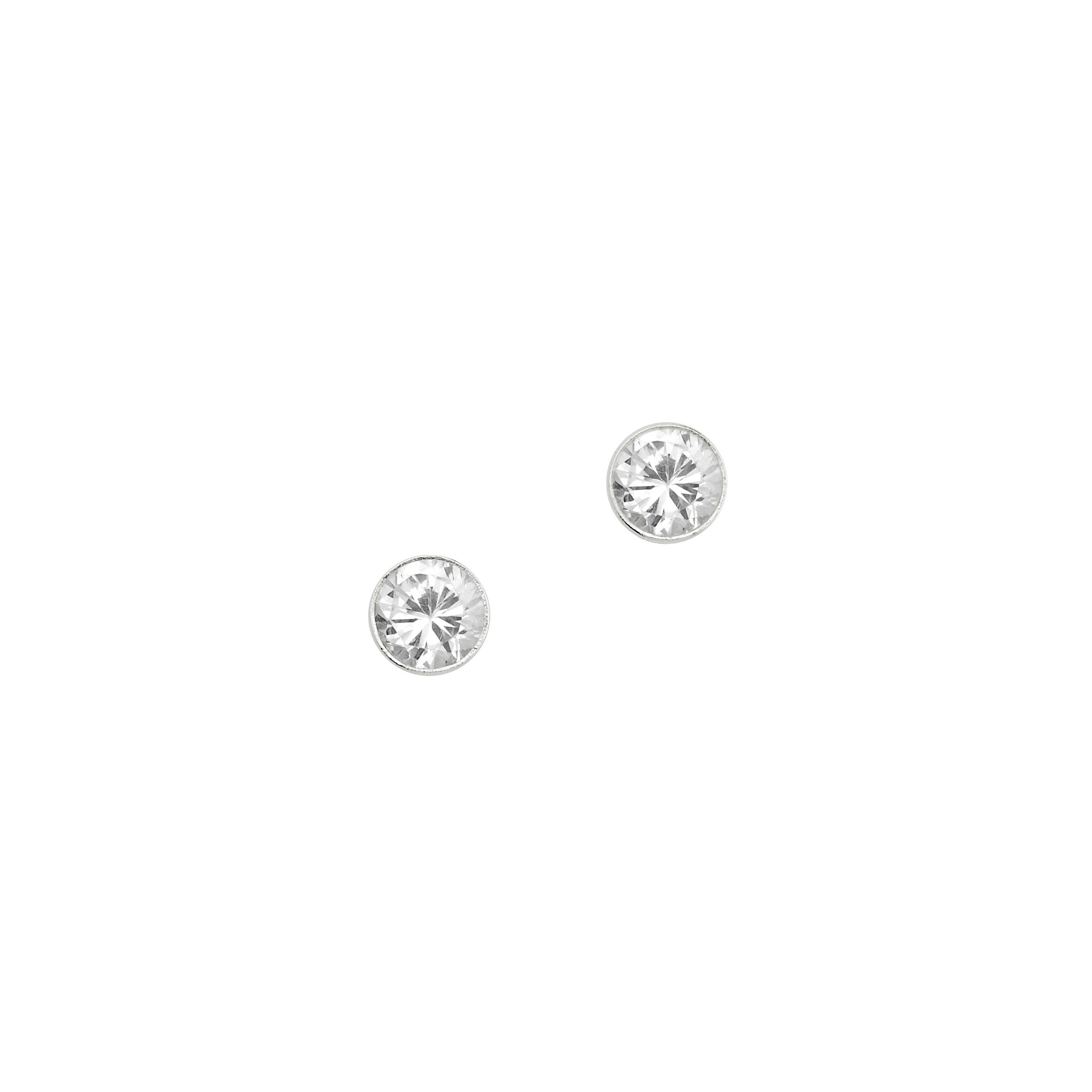 Firetti Paar Ohrstecker Schmuck Geschenk Silber 925 Ohrschmuck Ohrringe Solitär, mit Zirkonia (synth)