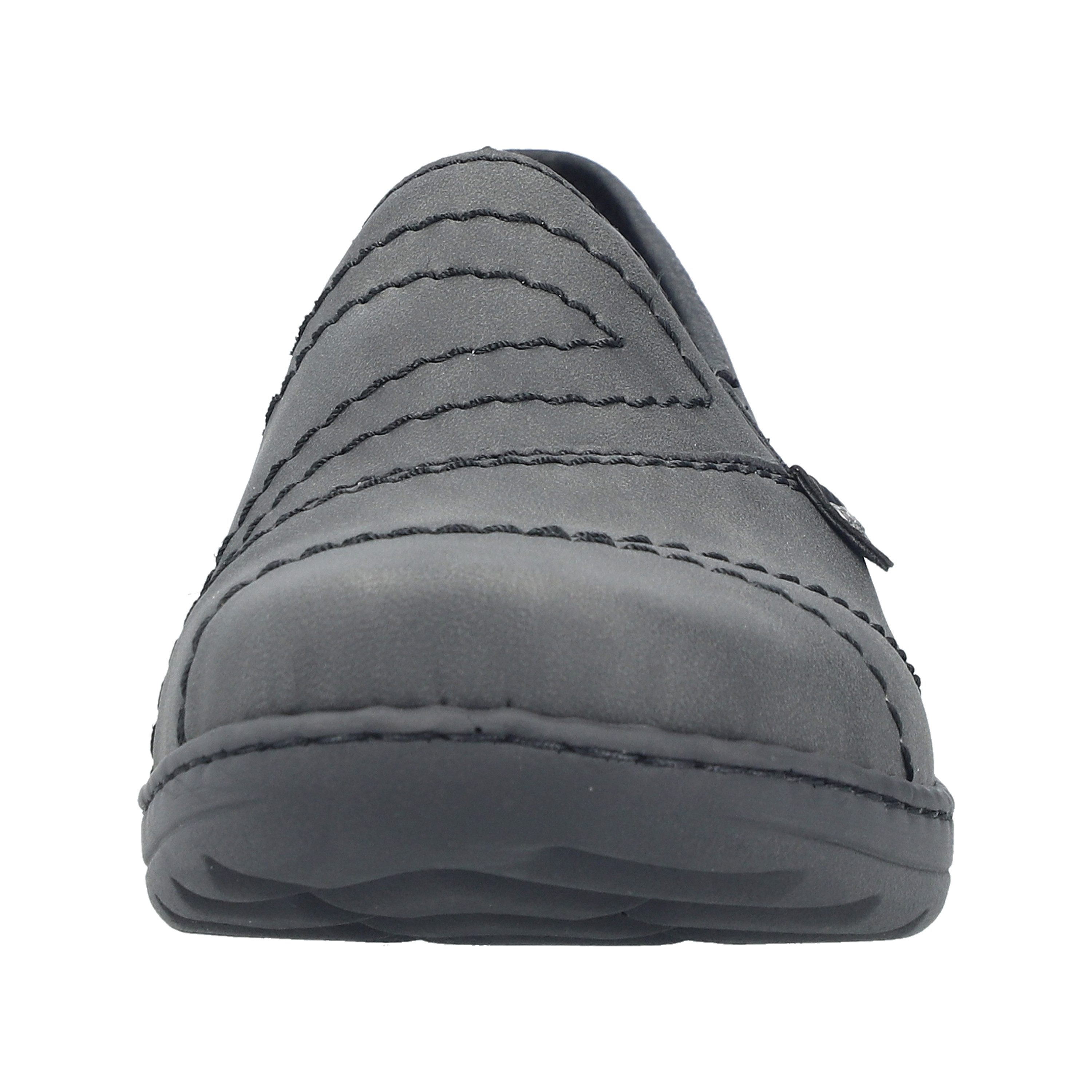 Rieker Slipper Halbschuh, Schlupfschuh mit Ziernaht und Gummizug