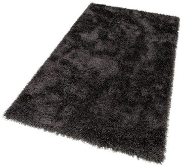 Hochflor-Teppich Glossy 411, merinos, rechteckig, Höhe: 70 mm, besonders weich, Microfaser, Langfor Teppich, Wohnzimmer, Schlafzimmer