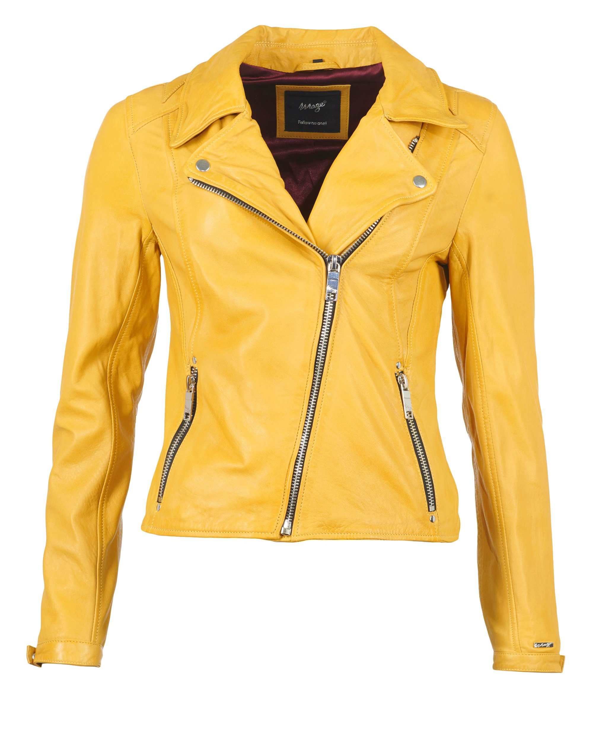 Lederjacke 173Indiana Maze yellow