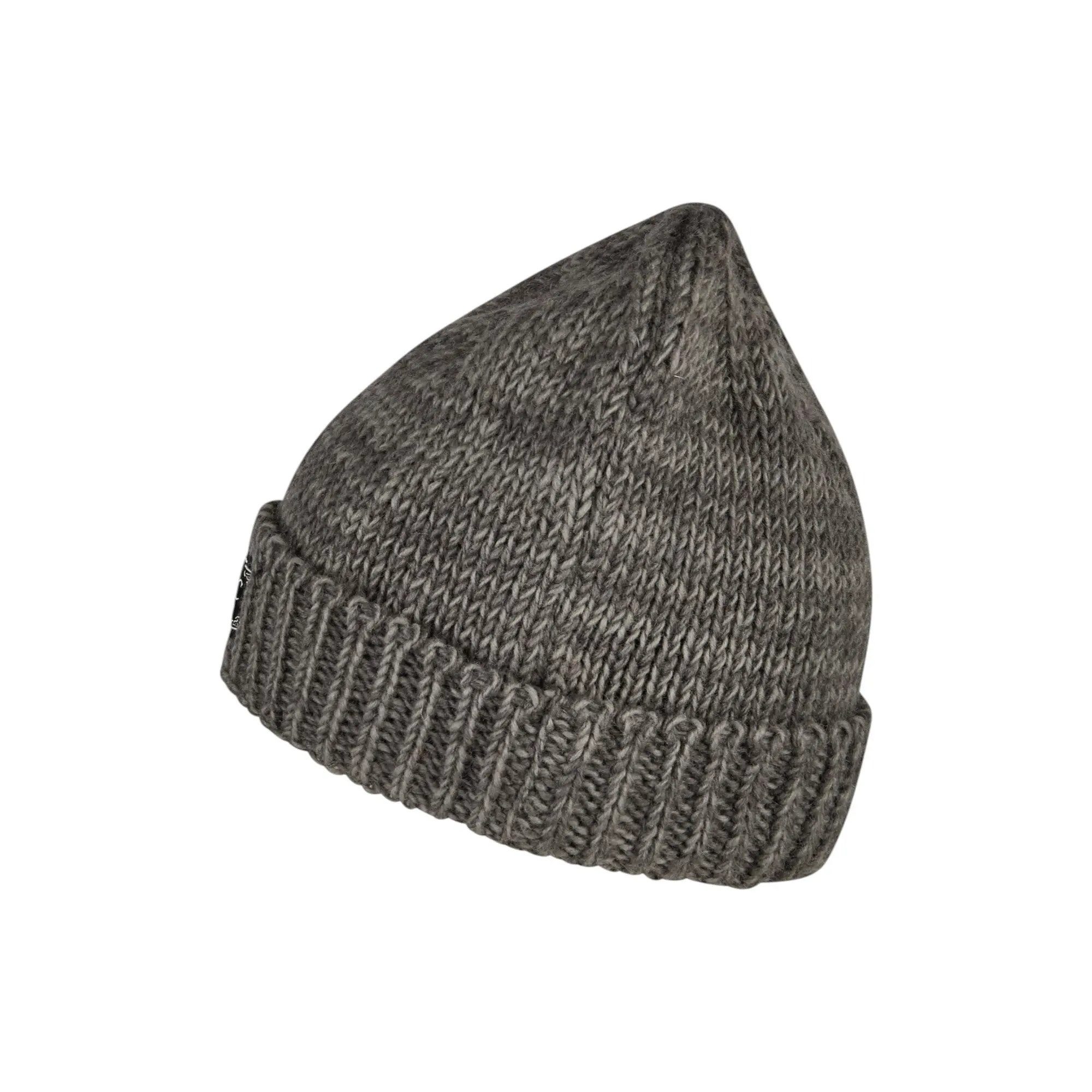 THC Natural Line Strickmütze THC Schafwoll Rollcap 725 grau (1 Stück, 1-St., 1 Stück) Innenfutter: Fleece