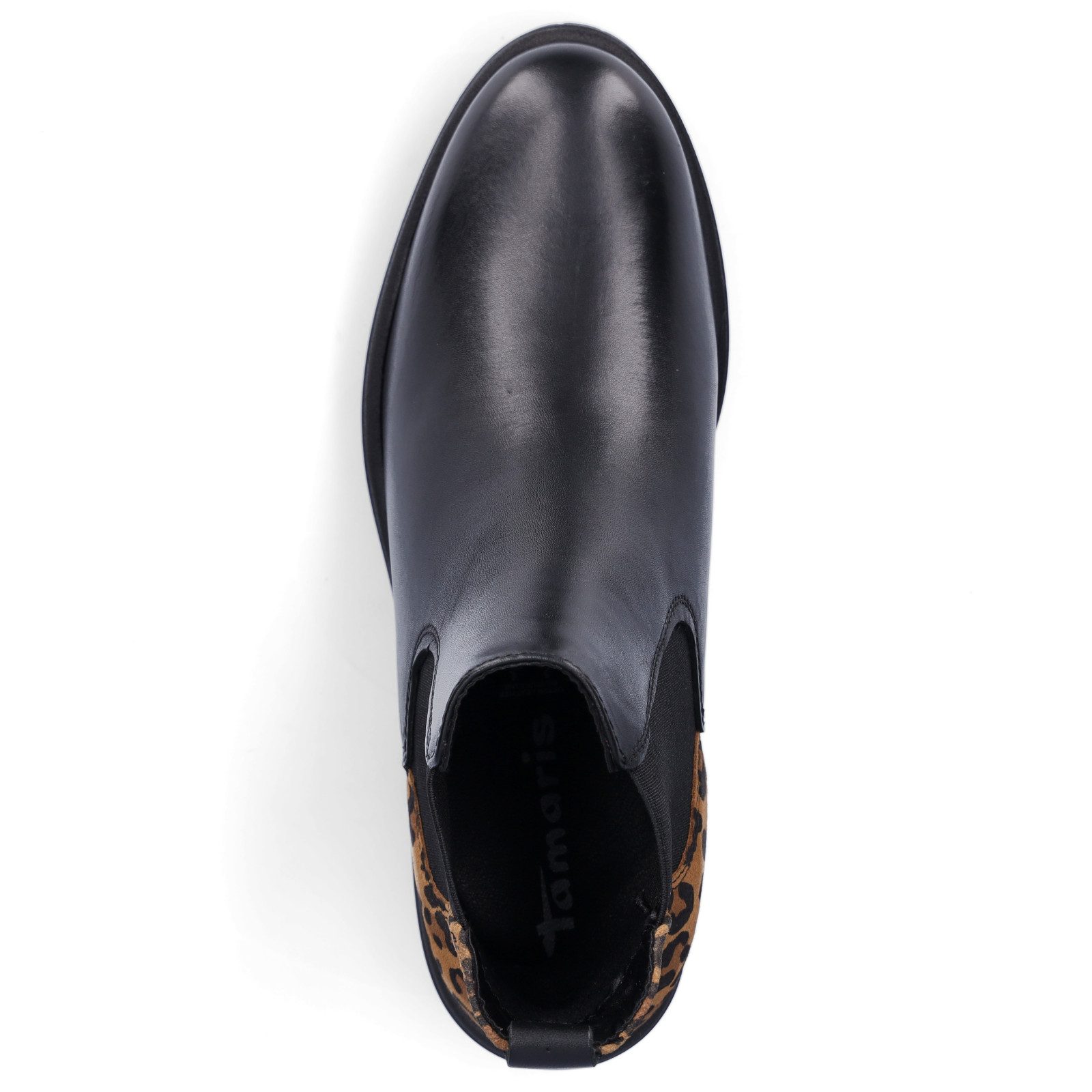 Tamaris Tamaris Damen Chelsea Boot schwarz Leo Chelseaboots