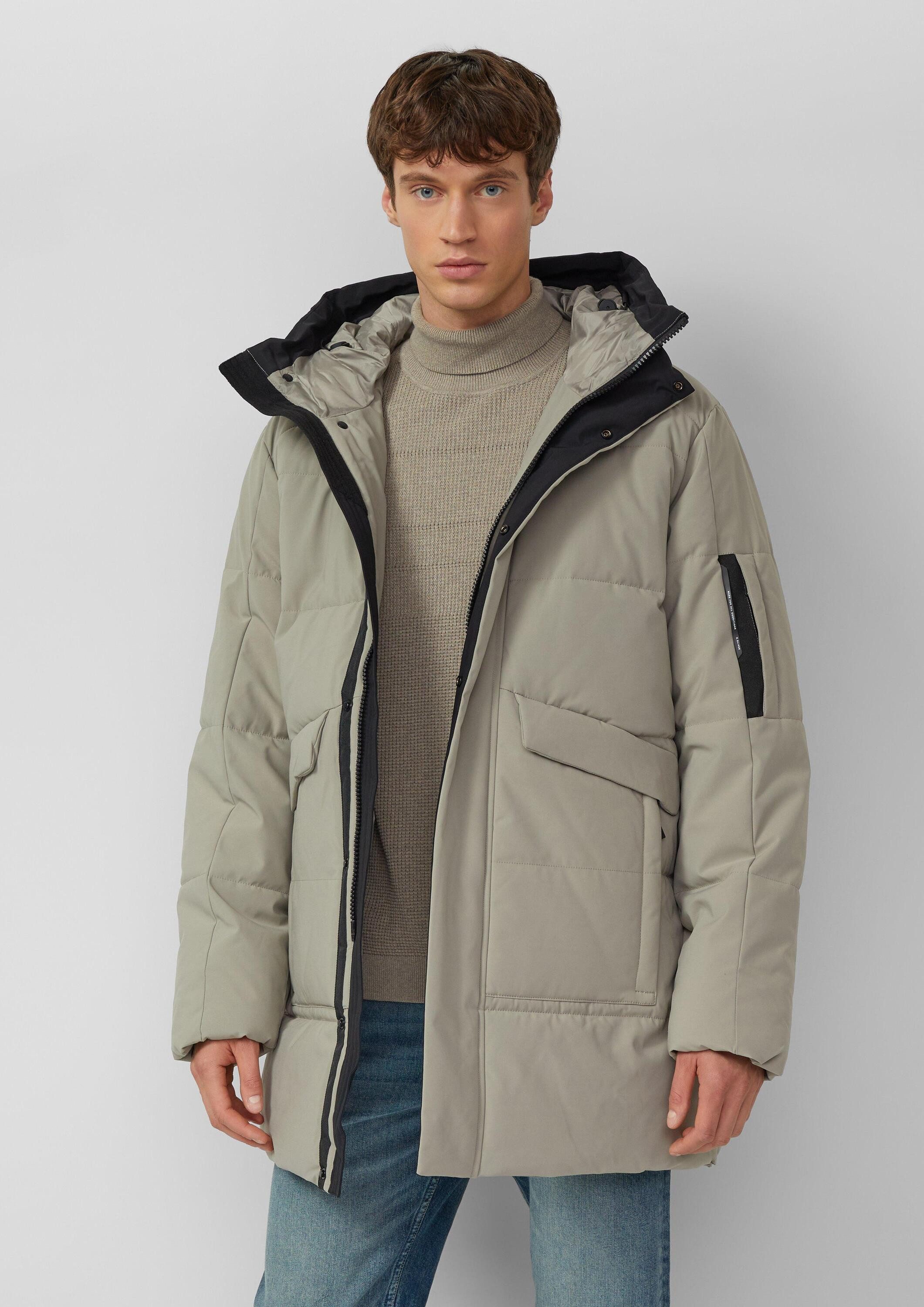 s.Oliver Winterjacke Outdoor-Jacke Wasserabweisender Puffer-Parka mit Kapuz günstig online kaufen