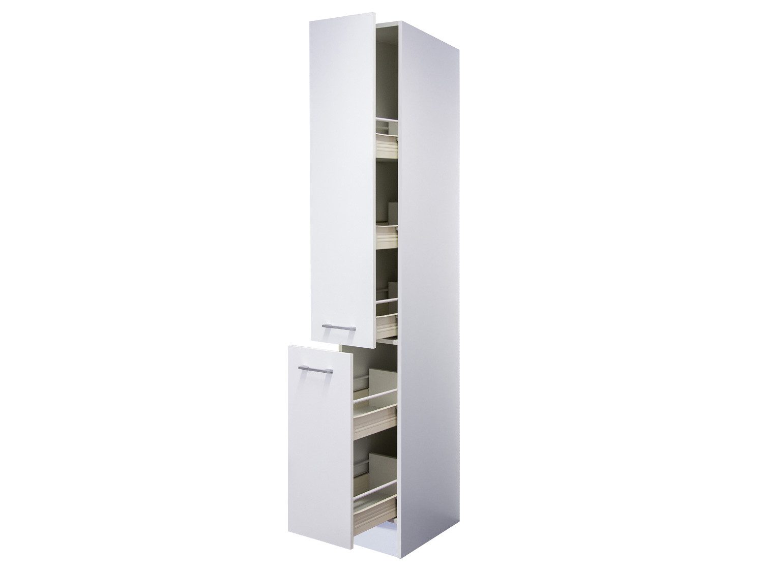 Flex-Well Apothekerschrank Apothekerschrank Küche - 30 cm breit - Weiß – Toska
