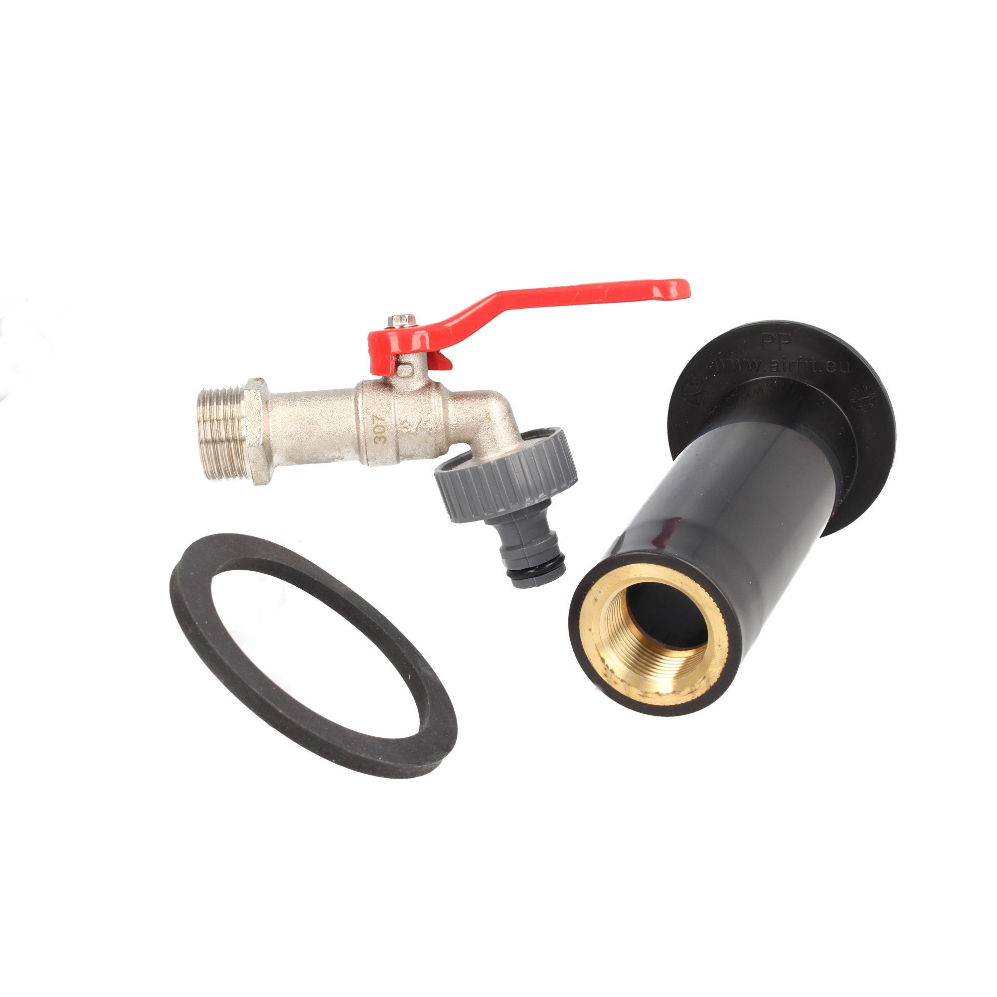 Airfit GmbH & Co. KG Auslaufventil Tankadapter Auslauf-Set mit Hahnanschlussstück, 50500TST