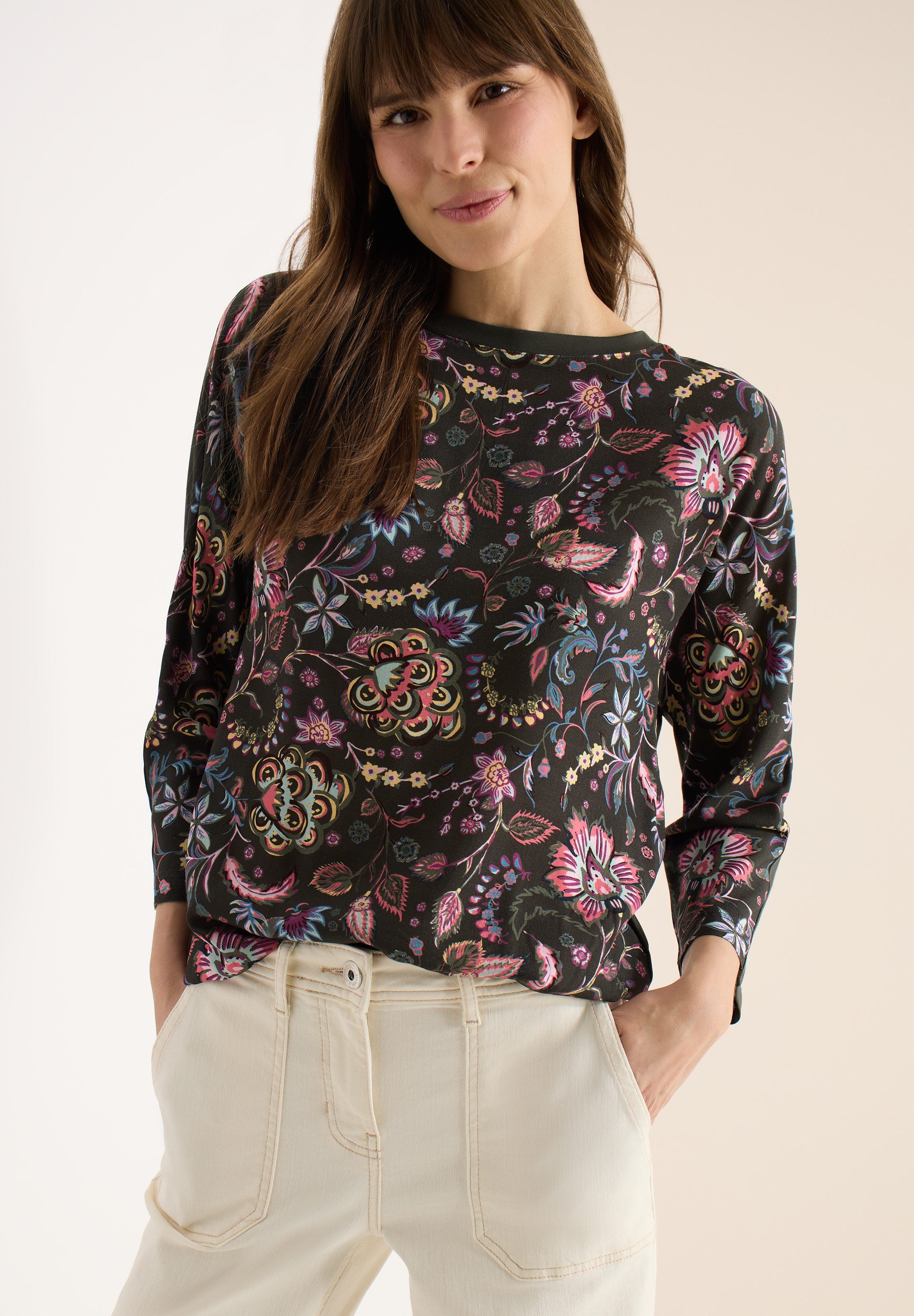 CECIL Print-Shirt mit 3/4 Ärmeln