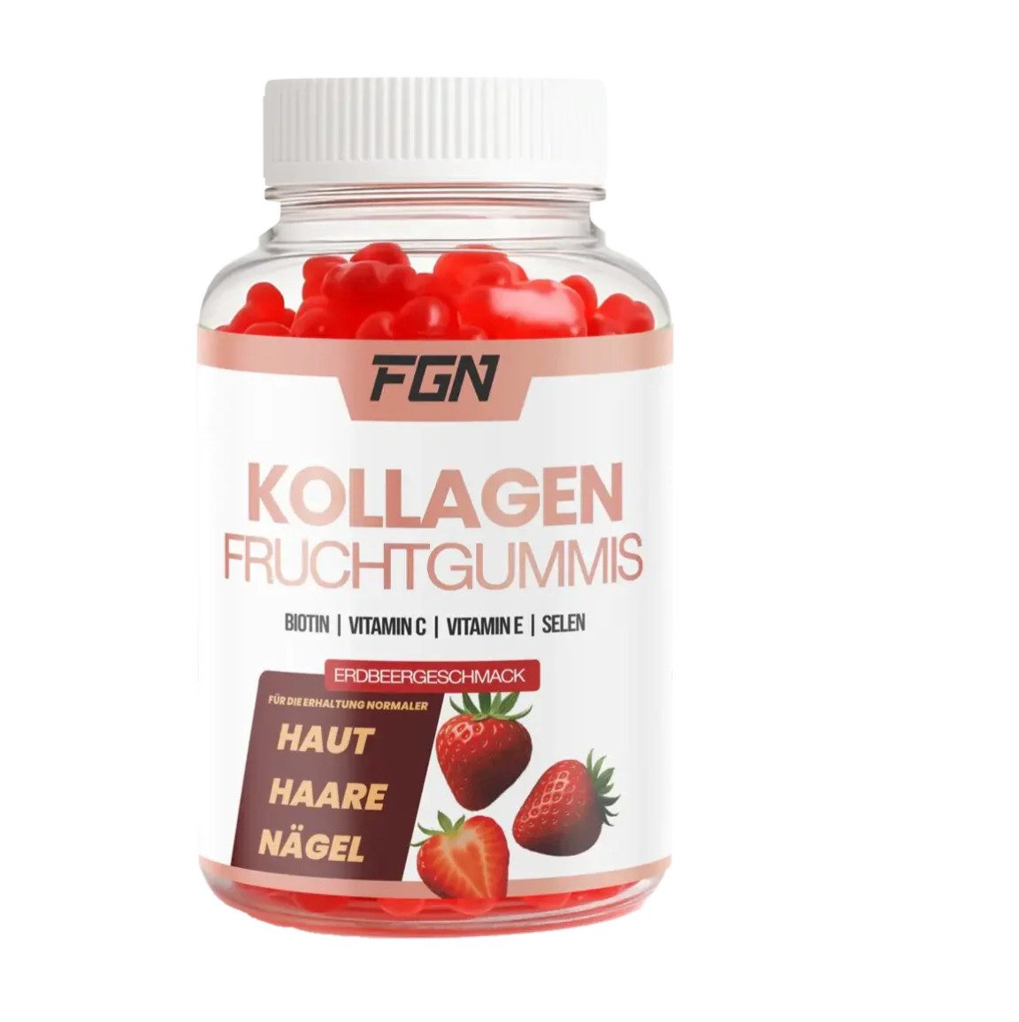 FGN FIT GROUP AG FGN Kollagen 60 Fruchtgummies Collagen 180g Fruchtgummis, 1 er Dose à 60 St., 180 g, Ohne Gelatine