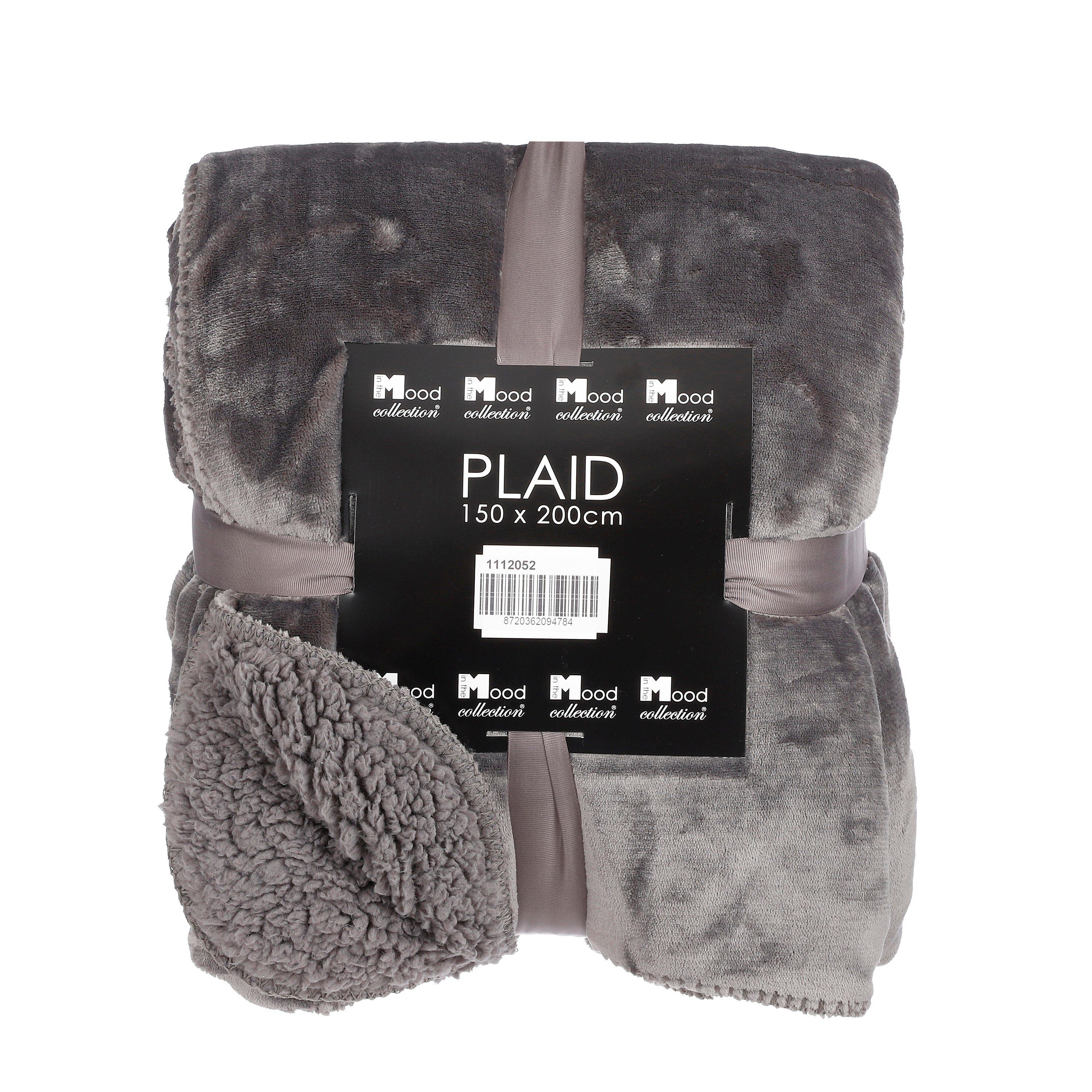 Plaid Mica Decorations Mardy Fleecedecke anthrazit - l200xb150cm