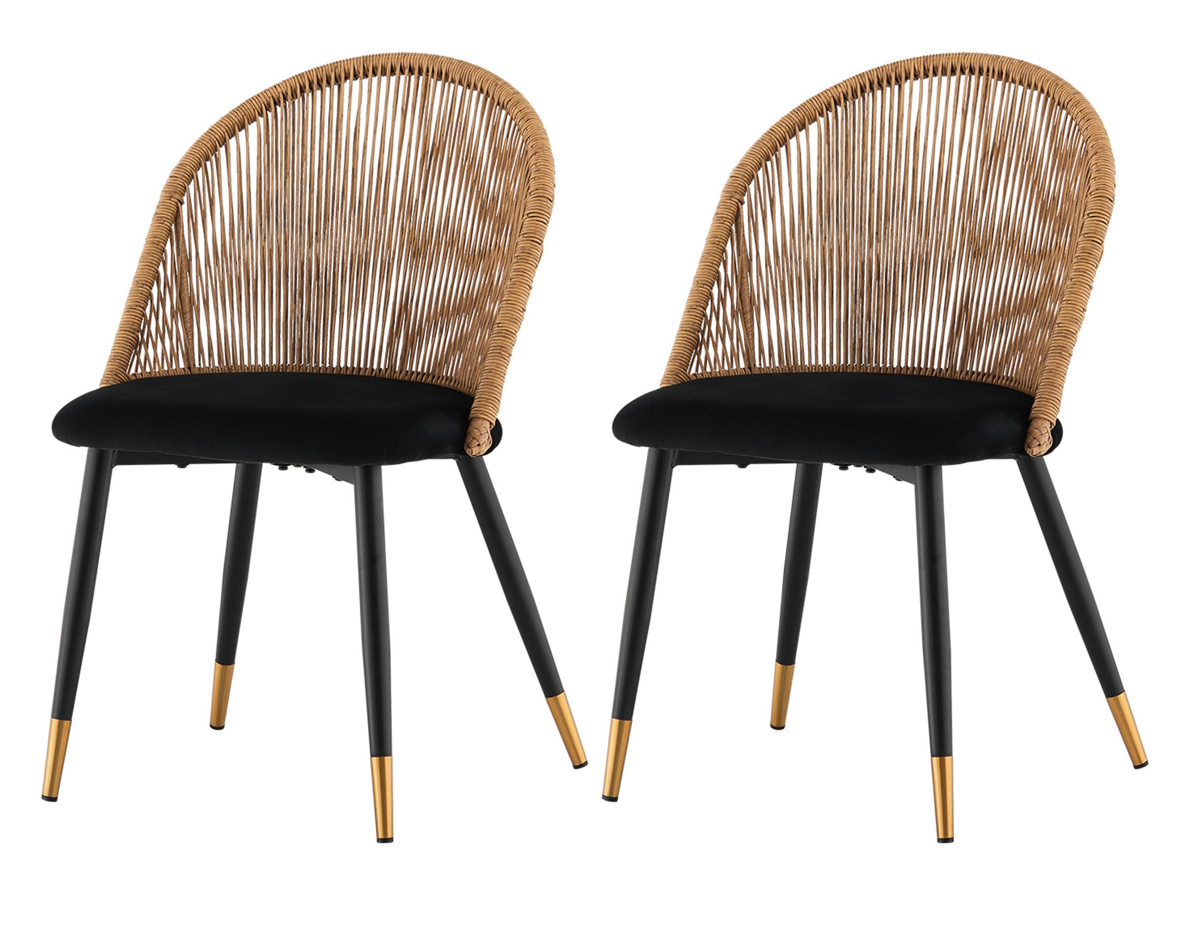 Ofcasa Esszimmerstuhl Polsterstuhl (2er Set), Samtstuhl günstig online kaufen
