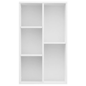 furnicato Bücherregal Bücherregal/Sideboard Weiß 50x25x80 cm Holzwerkstoff